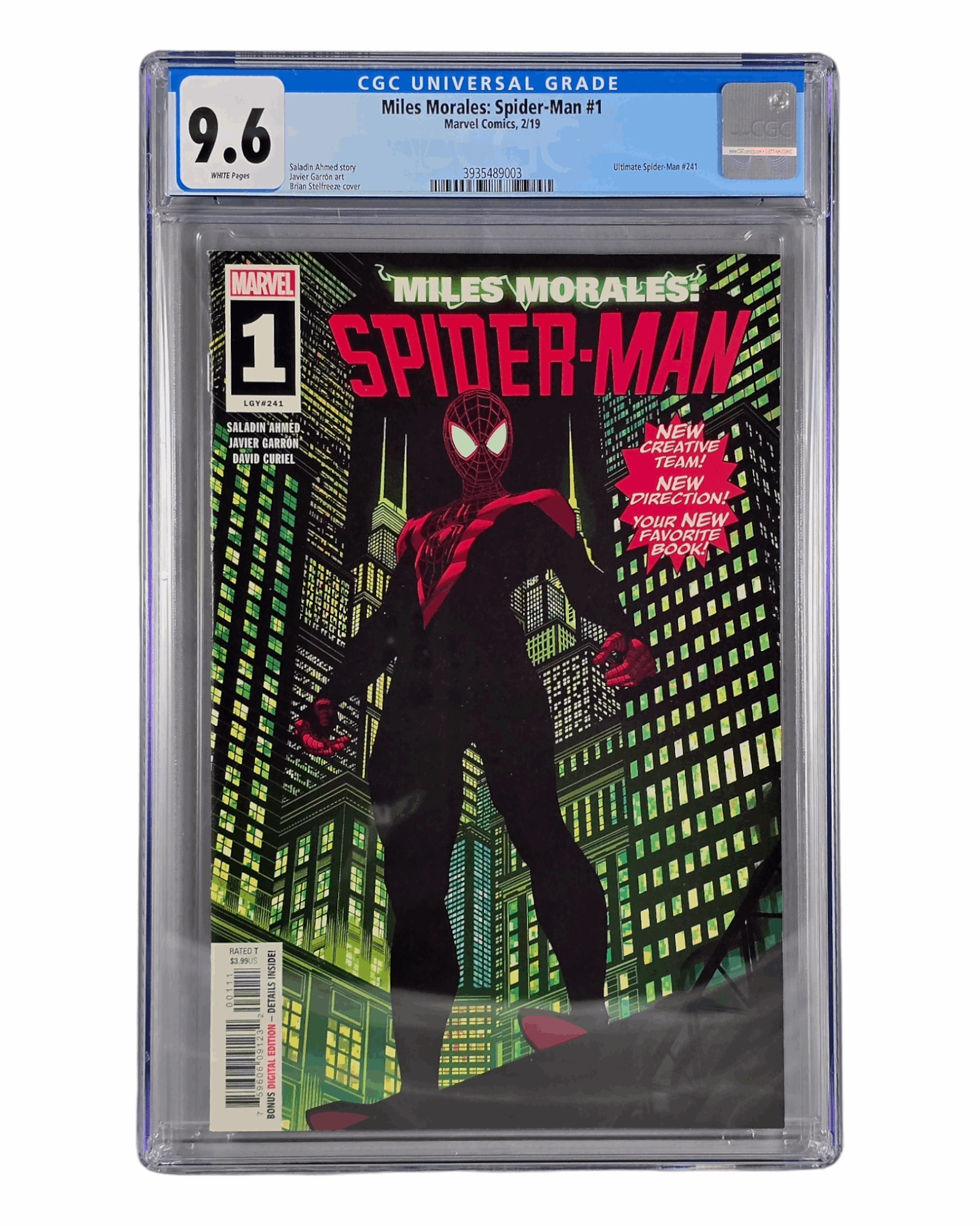 Miles Morales: Spider-Man #1, CGC 9.6 (03), Marvel '18