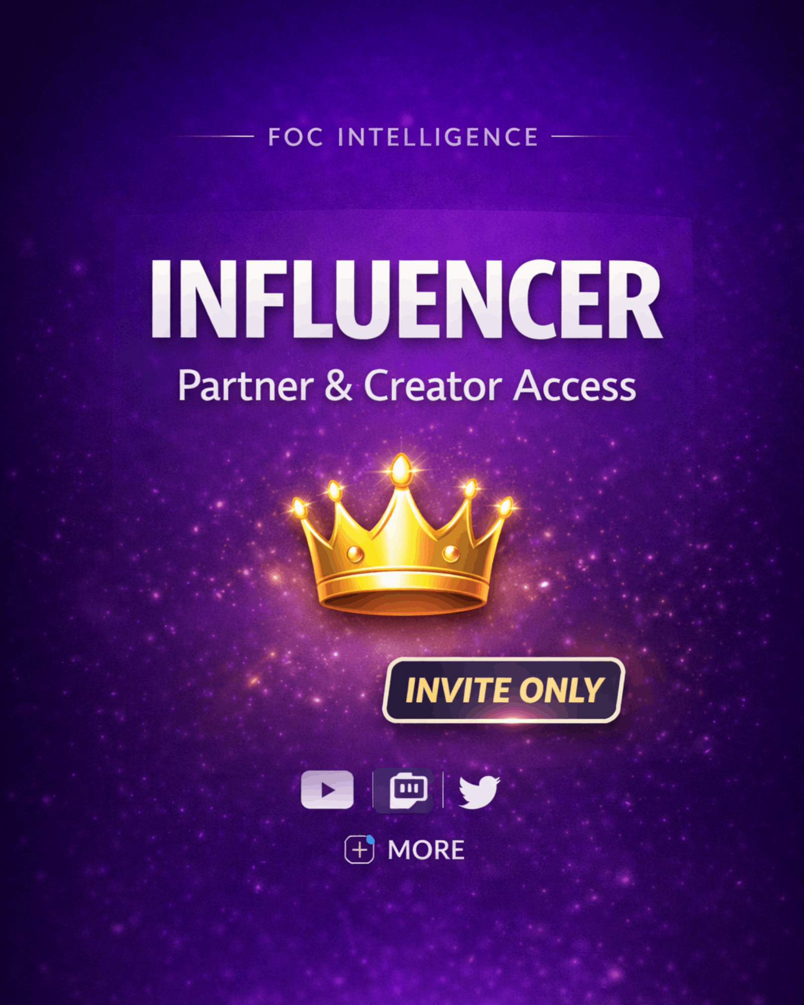FOC Intelligence — Influencer Access