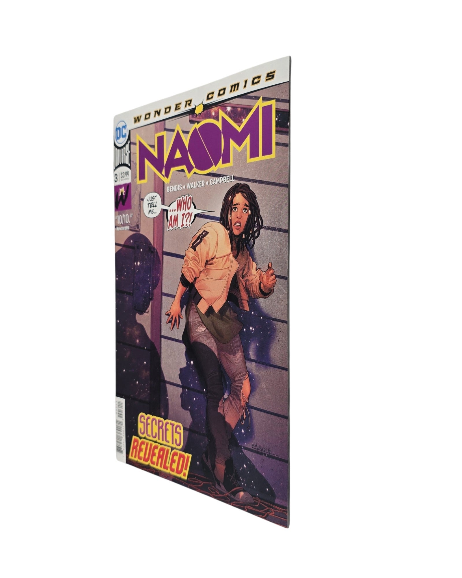Naomi #3A, Jamal Campbell Cover, DC '19 — front cover, fore edge