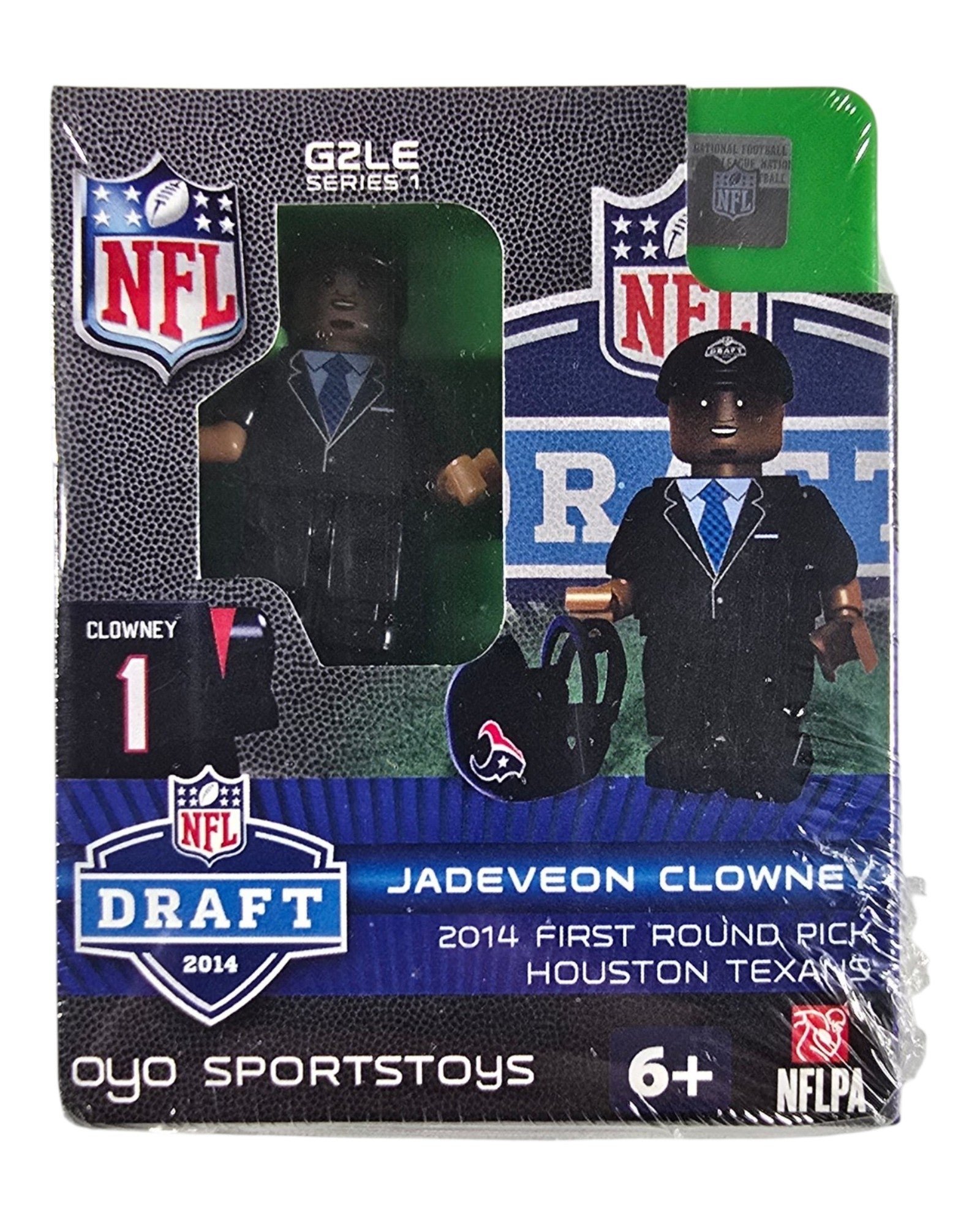 NFL OYO 2014 Draft Lot of 4: Clowney, Manziel, Bridgewater, Watkins, OYO '14: Jadeveon Clowney, front of package