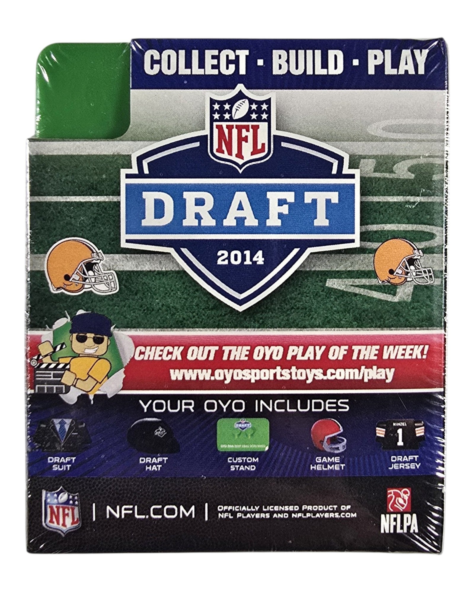 NFL OYO 2014 Draft Lot of 4: Clowney, Manziel, Bridgewater, Watkins, OYO '14: Johnny Manziel, back of package