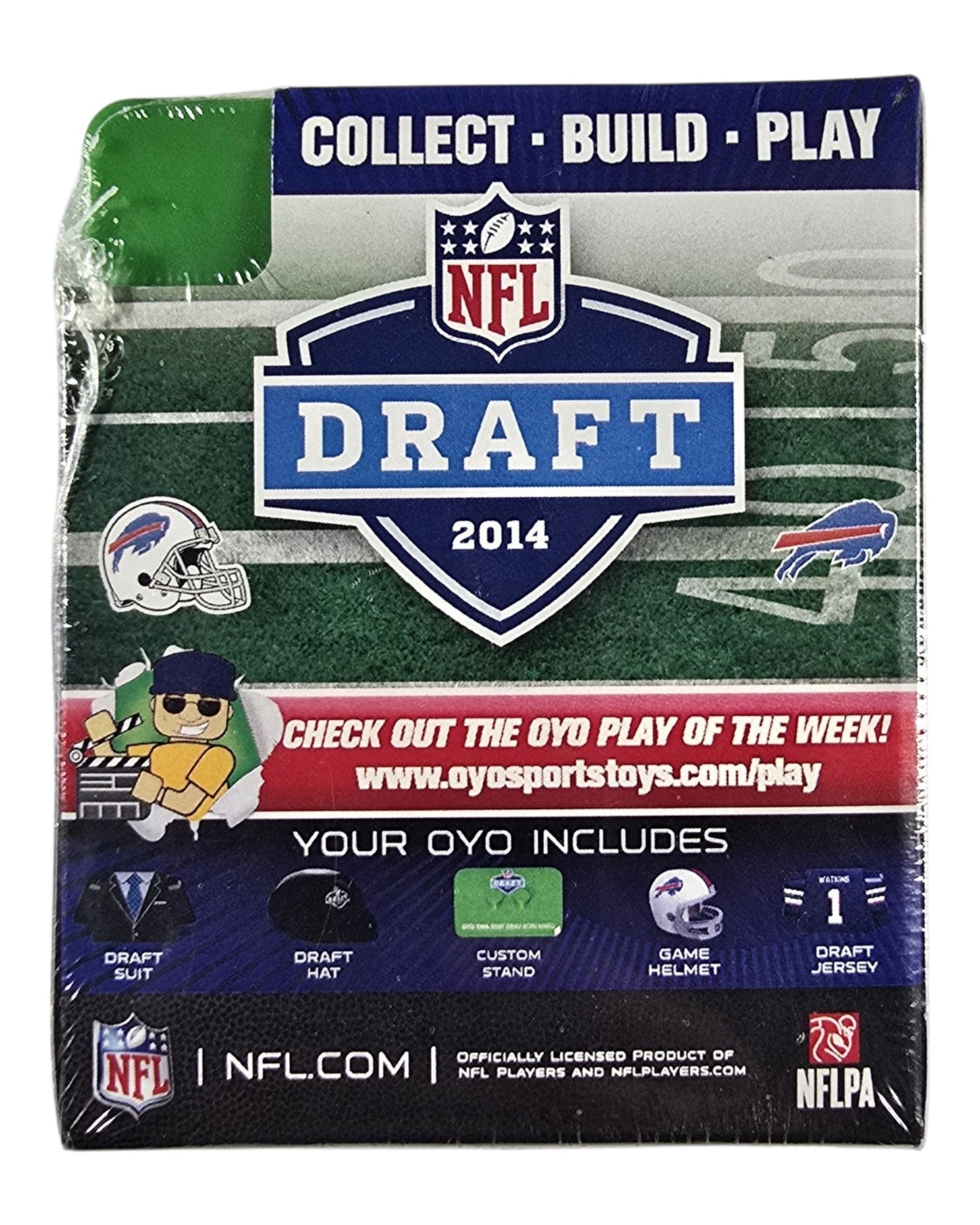 NFL OYO 2014 Draft Lot of 4: Clowney, Manziel, Bridgewater, Watkins, OYO '14: Sammy Watkins, back of package