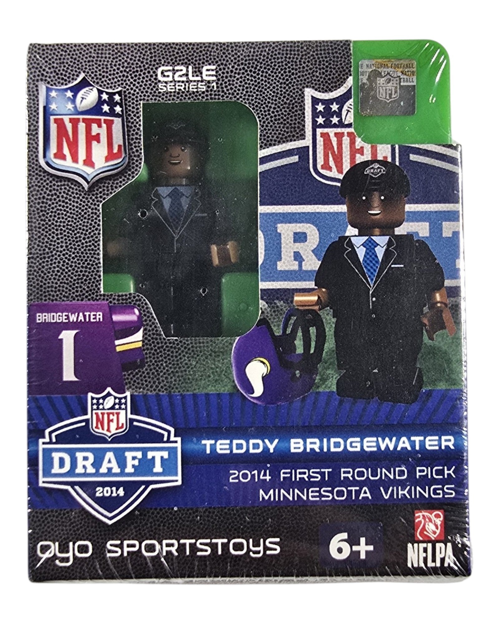NFL OYO 2014 Draft Lot of 4: Clowney, Manziel, Bridgewater, Watkins, OYO '14: Teddy Bridgewater, front of package