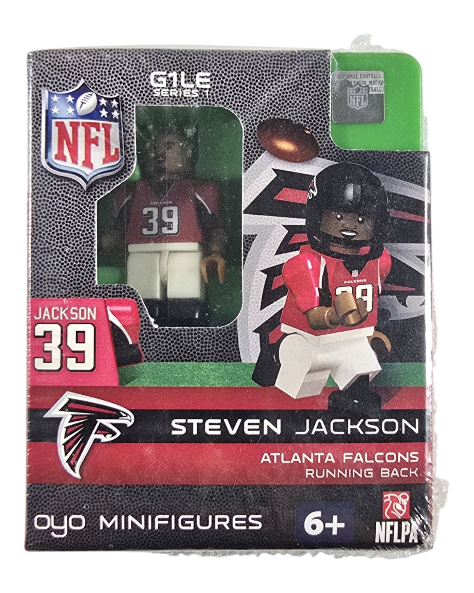 NFL OYO Falcons Lot of 3: Gonzalez, Jackson, White, OYO Sportstoys '13: Steven Jackson, front of package