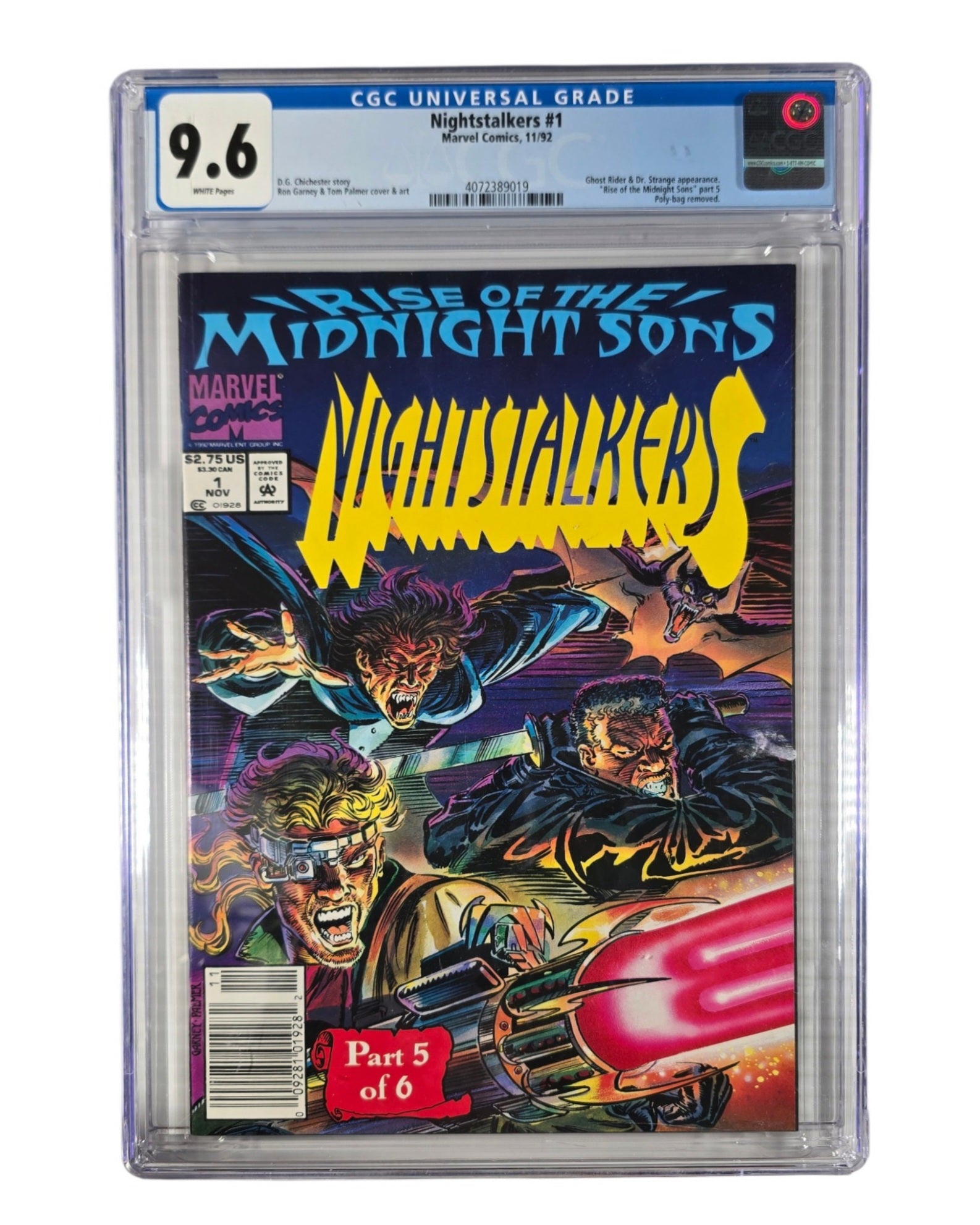 Nightstalkers Vol. 1 #1, CGC 9.6 (19), Marvel '92