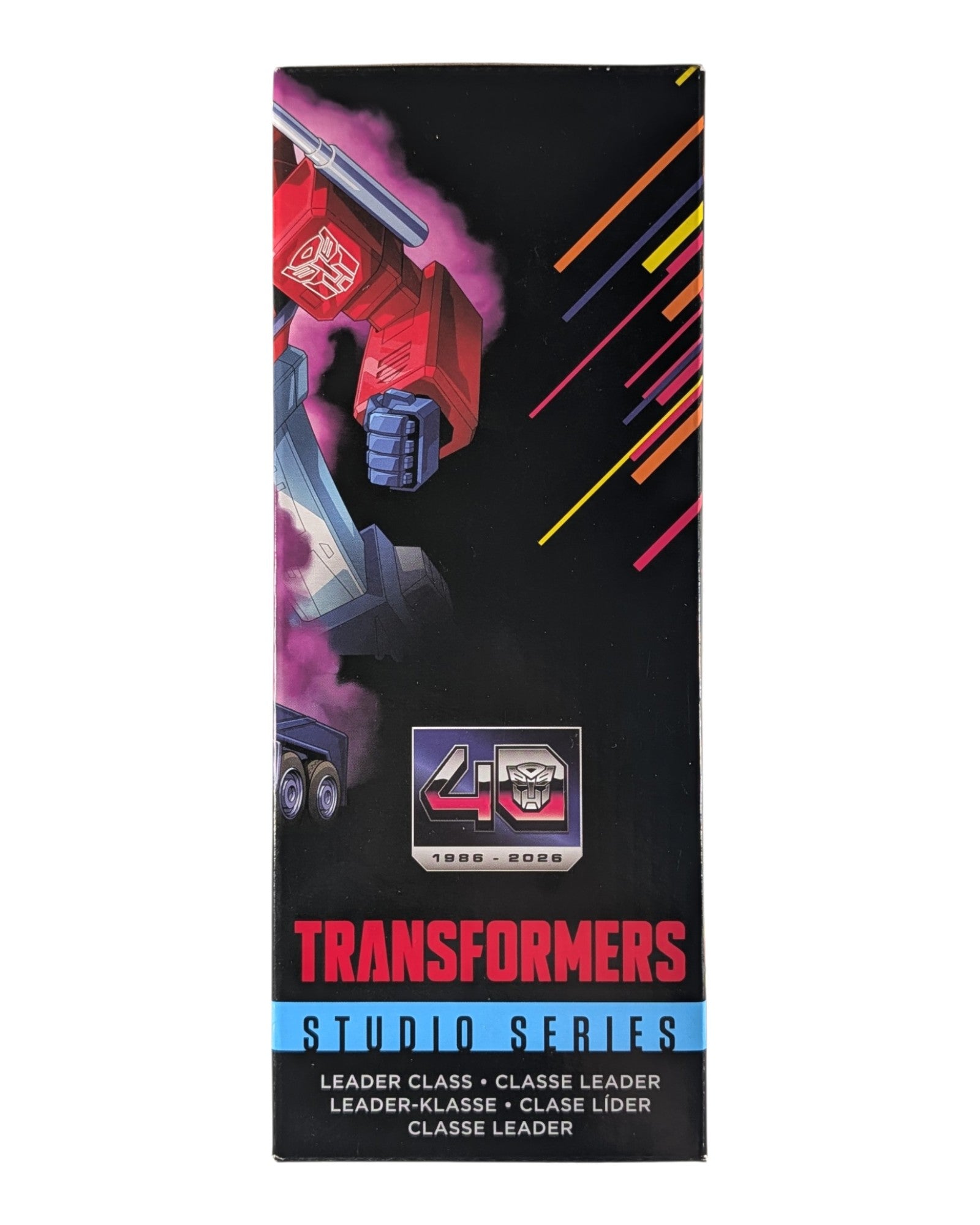 Transformers Studio Series Optimus Prime, Target Excl., Hasbro '26 — right edge of package