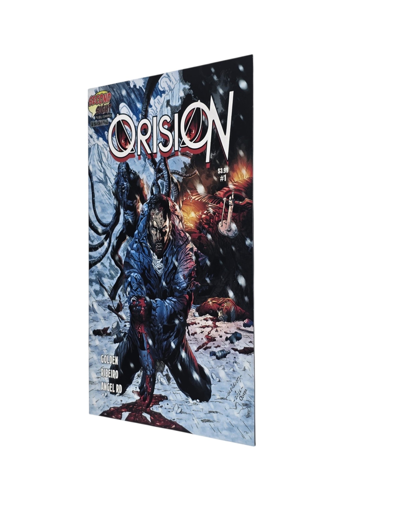 Orision #1A, Gleidson Ribeiro Cover, Second Sight '22 — front cover, fore edge