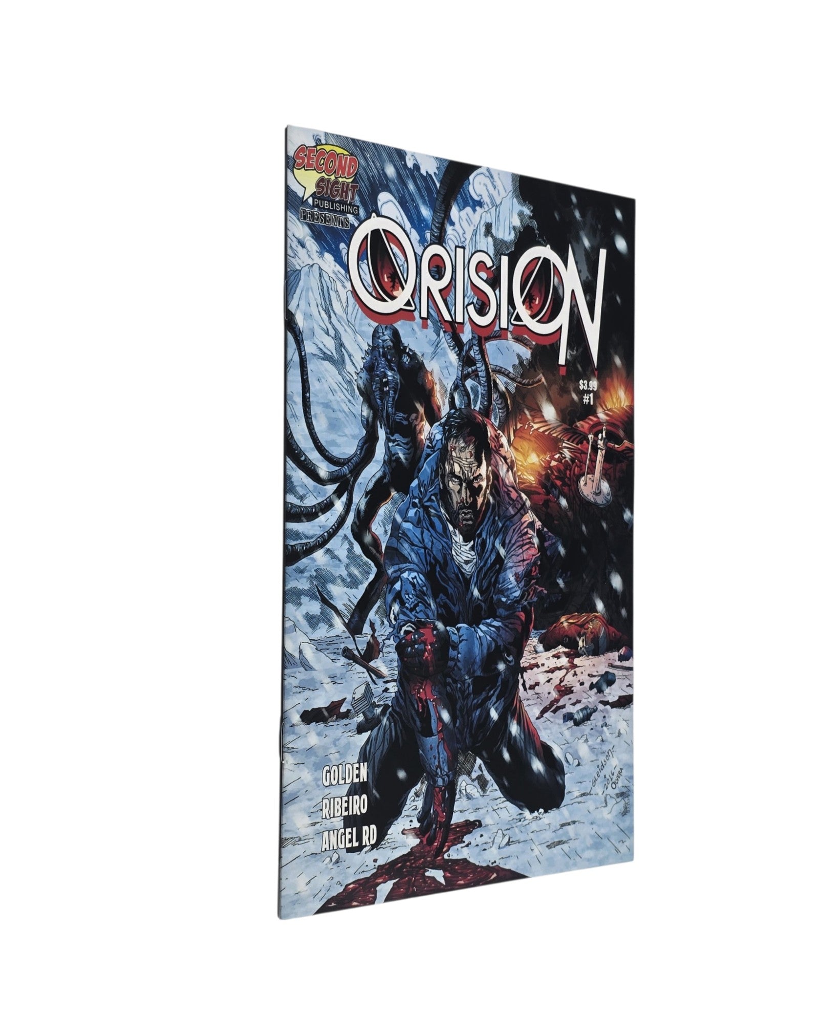 Orision #1A, Gleidson Ribeiro Cover, Second Sight '22 — front cover, spine edge