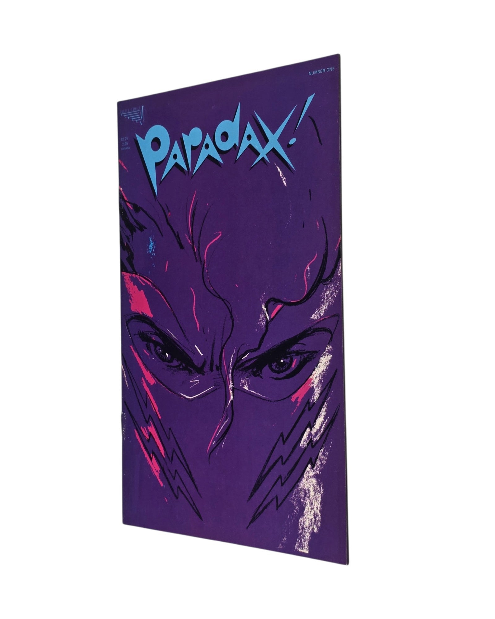 Paradax! #1, Brendan McCarthy Cover, Vortex '87 — front cover, fore edge