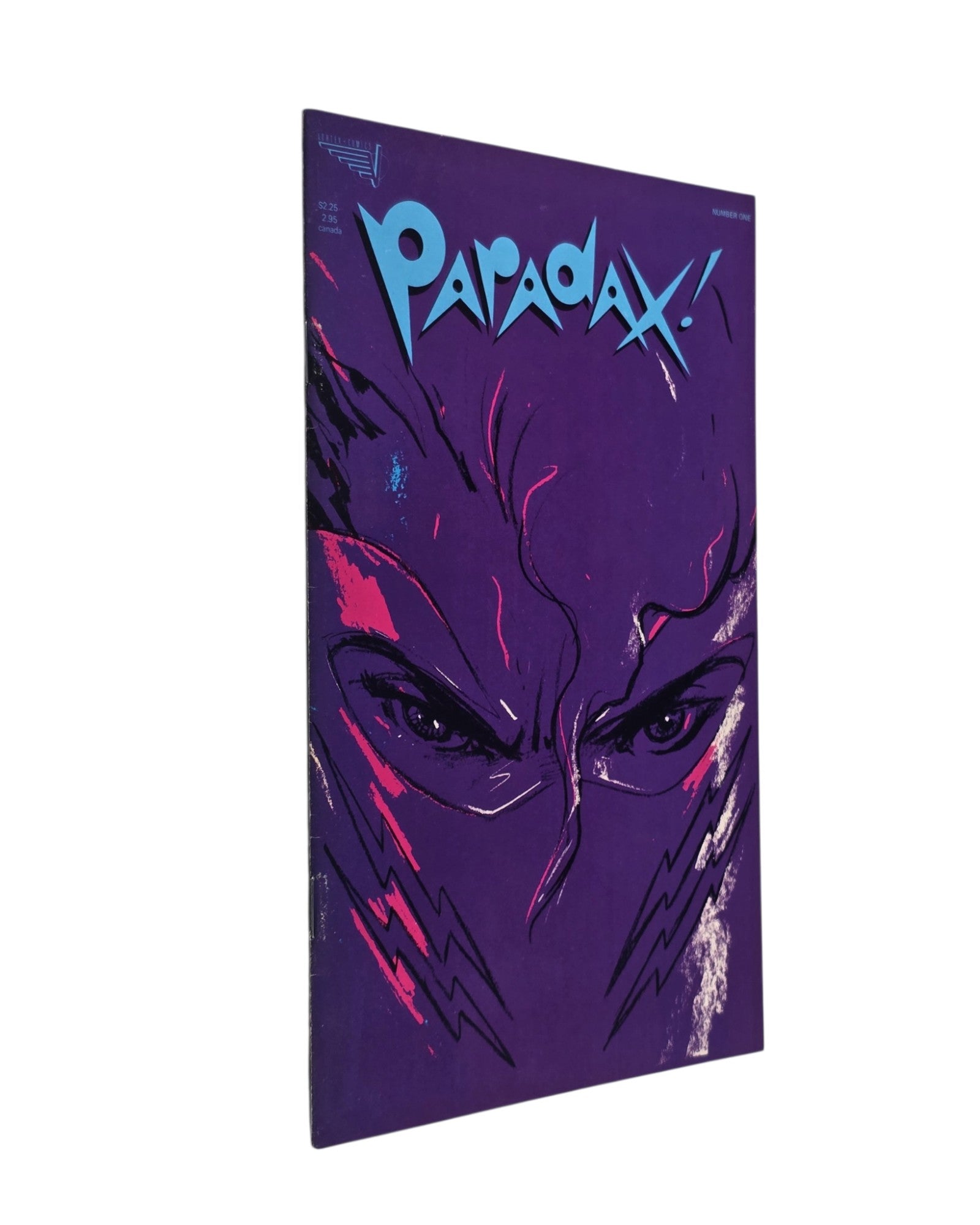 Paradax! #1, Brendan McCarthy Cover, Vortex '87 — front cover, spine edge