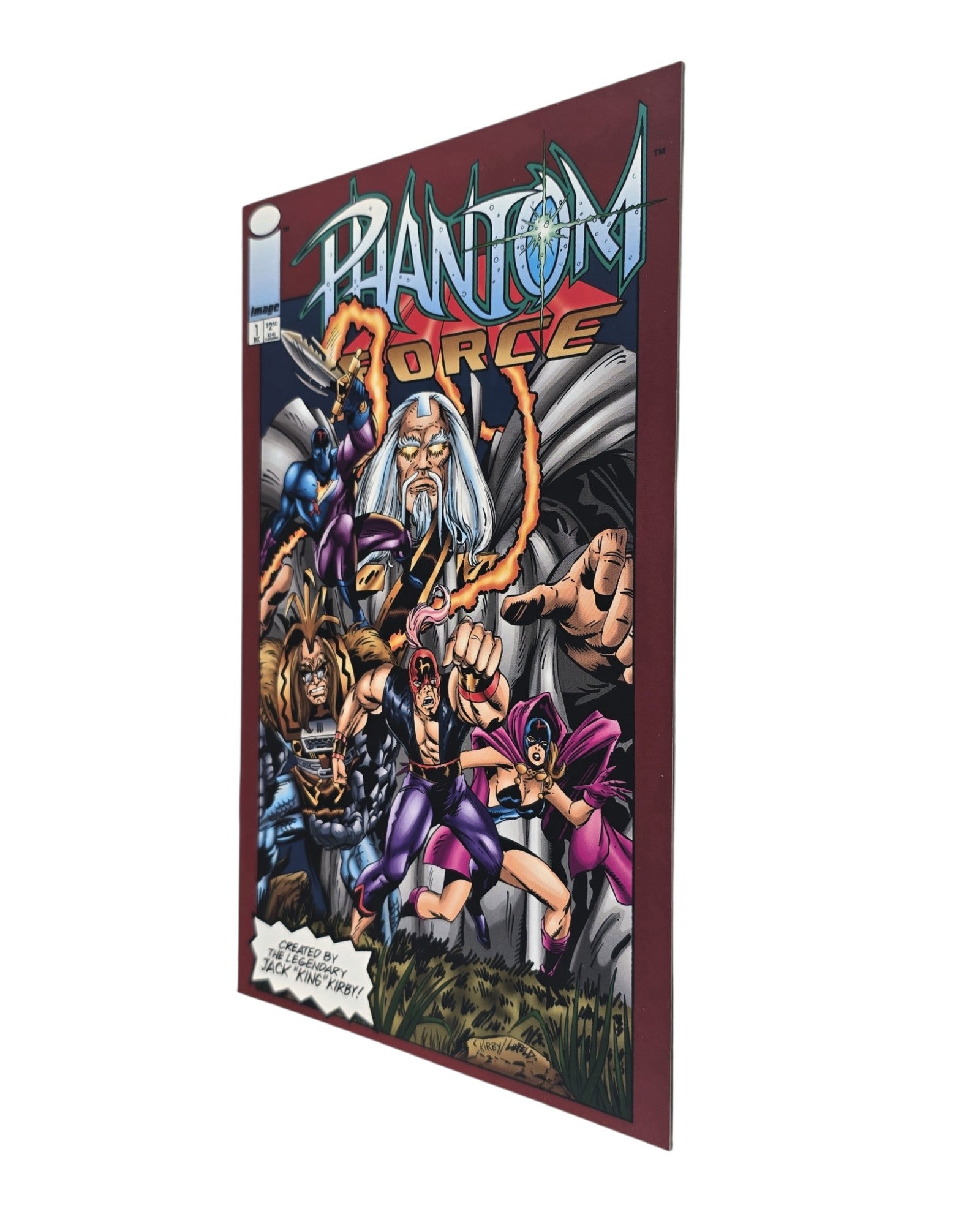 Phantom Force #1, Image '93 — front cover, fore edge