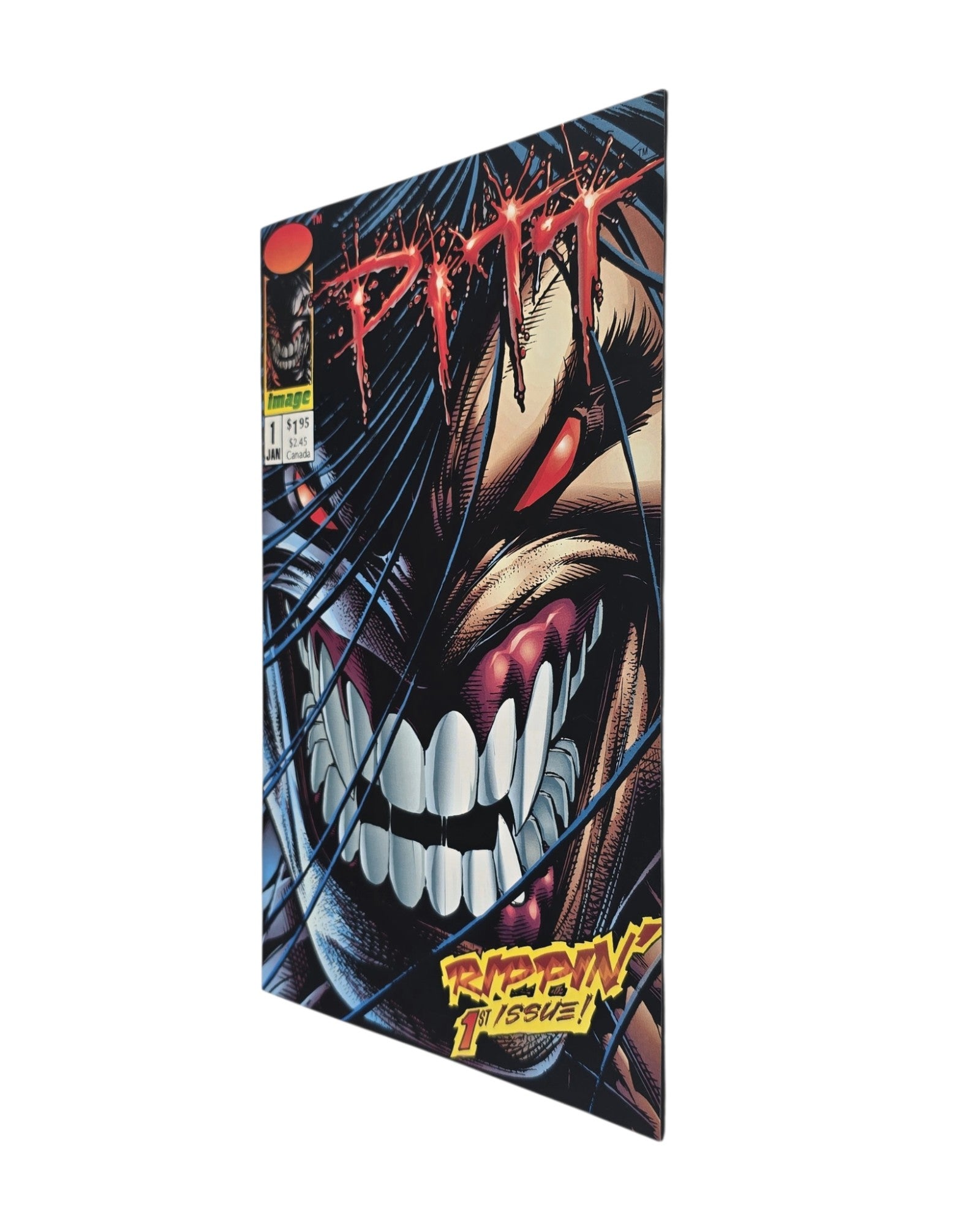 Pitt #1, Dale Keown Cover, Image '93 — front cover, fore edge