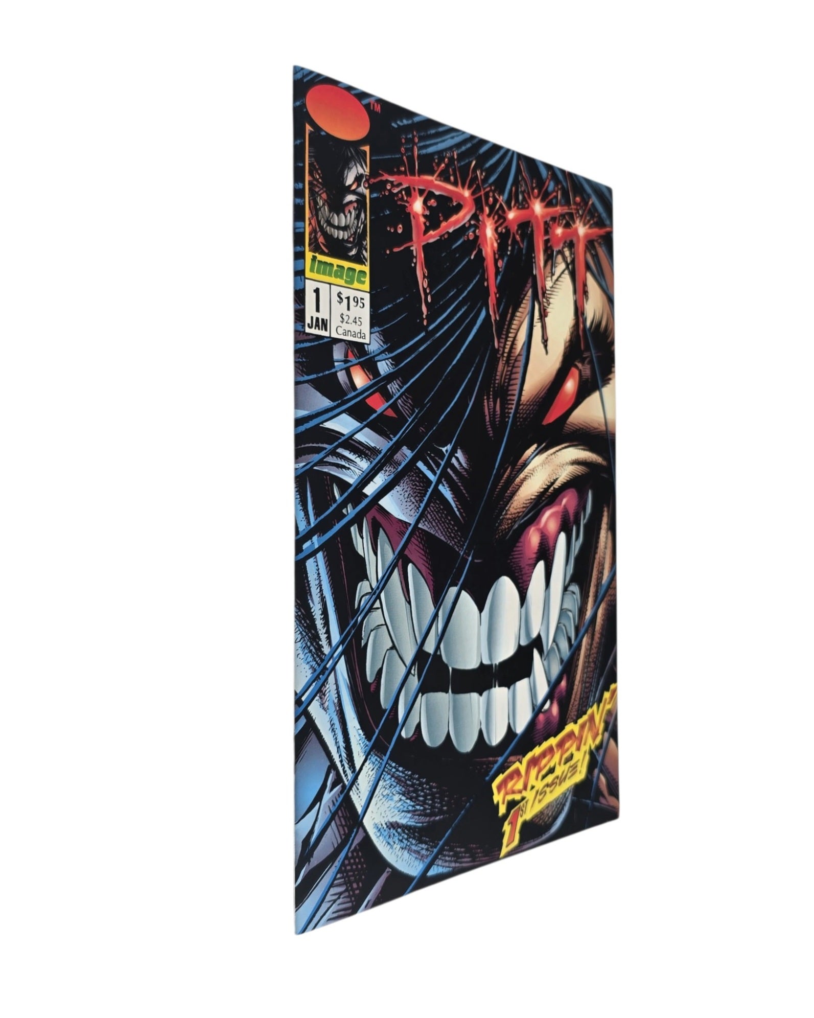 Pitt #1, Dale Keown Cover, Image '93 — front cover, spine edge