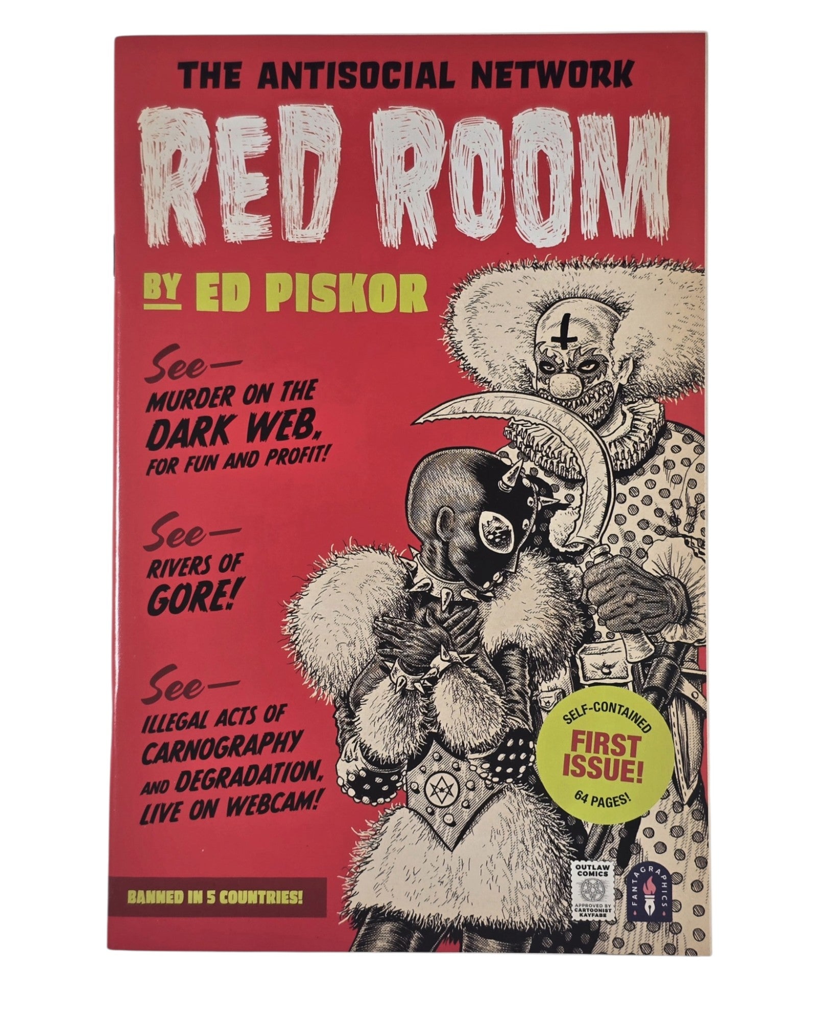 Red Room #1A, Ed Piskor Cover, Fantagraphics '21