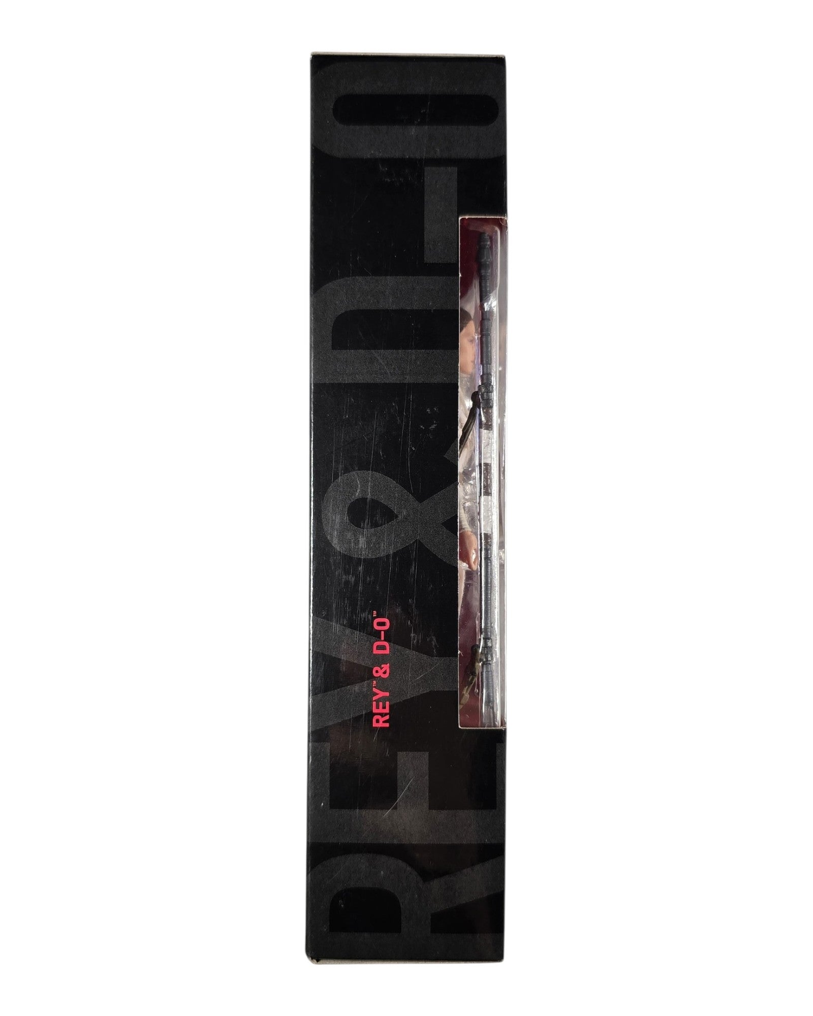 Star Wars Black Series #91 Rey & D-0, Hasbro '19 — left edge of package