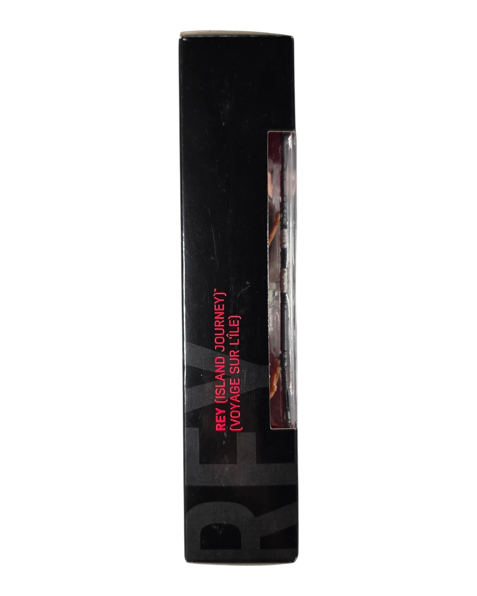 Star Wars The Black Series #58 Rey (Island Journey), Hasbro '18 — left edge of package