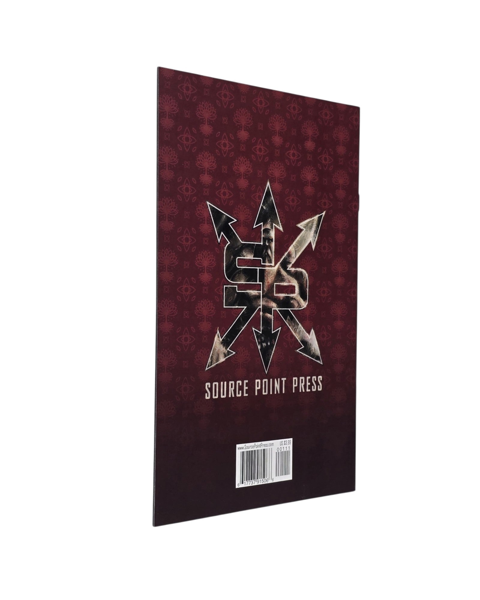 Runes #1, Source Point Press '21 — back cover, fore edge