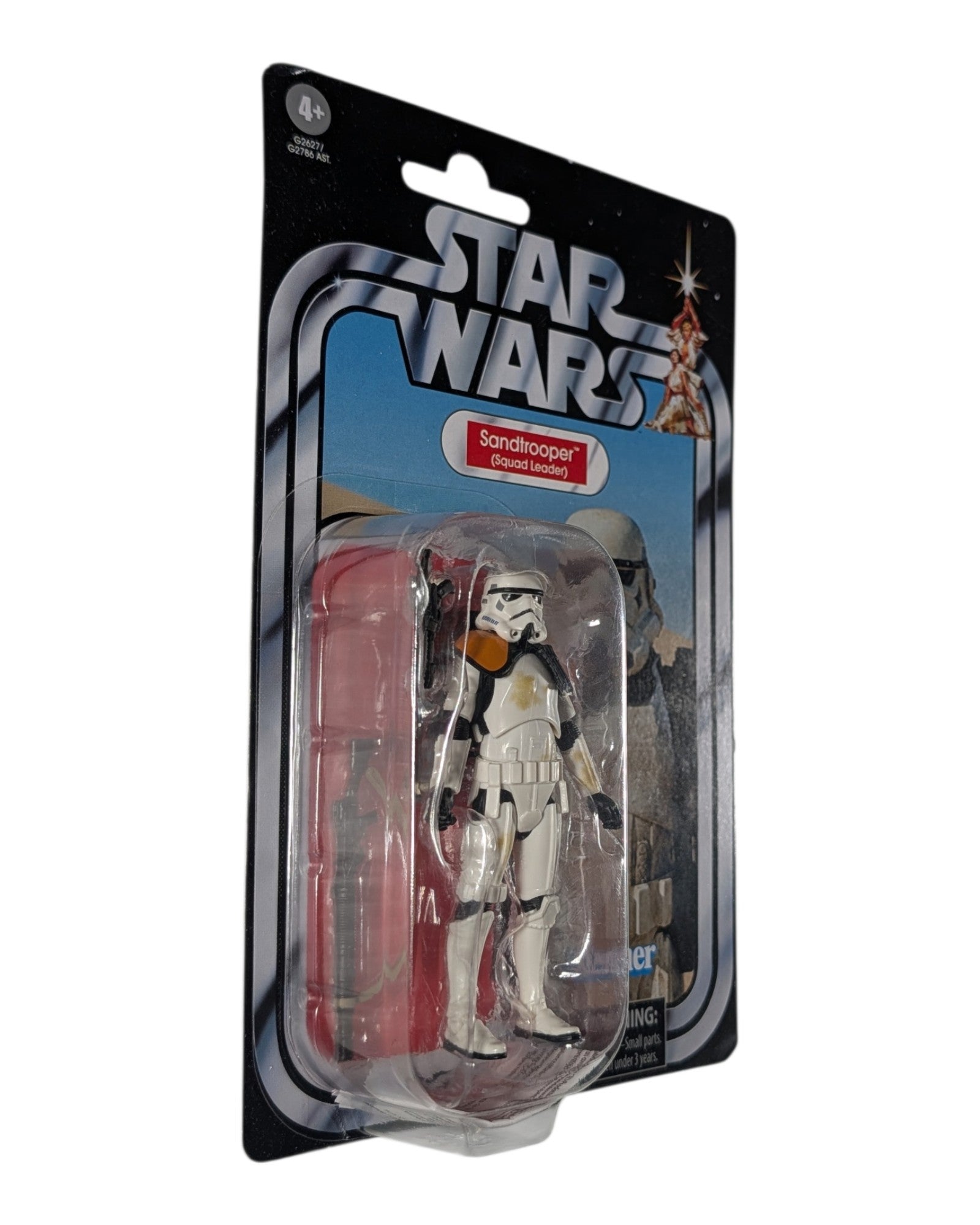 Star Wars Vintage Collection VC409 Sandtrooper (Squad Leader), Hasbro '26 — left edge of package