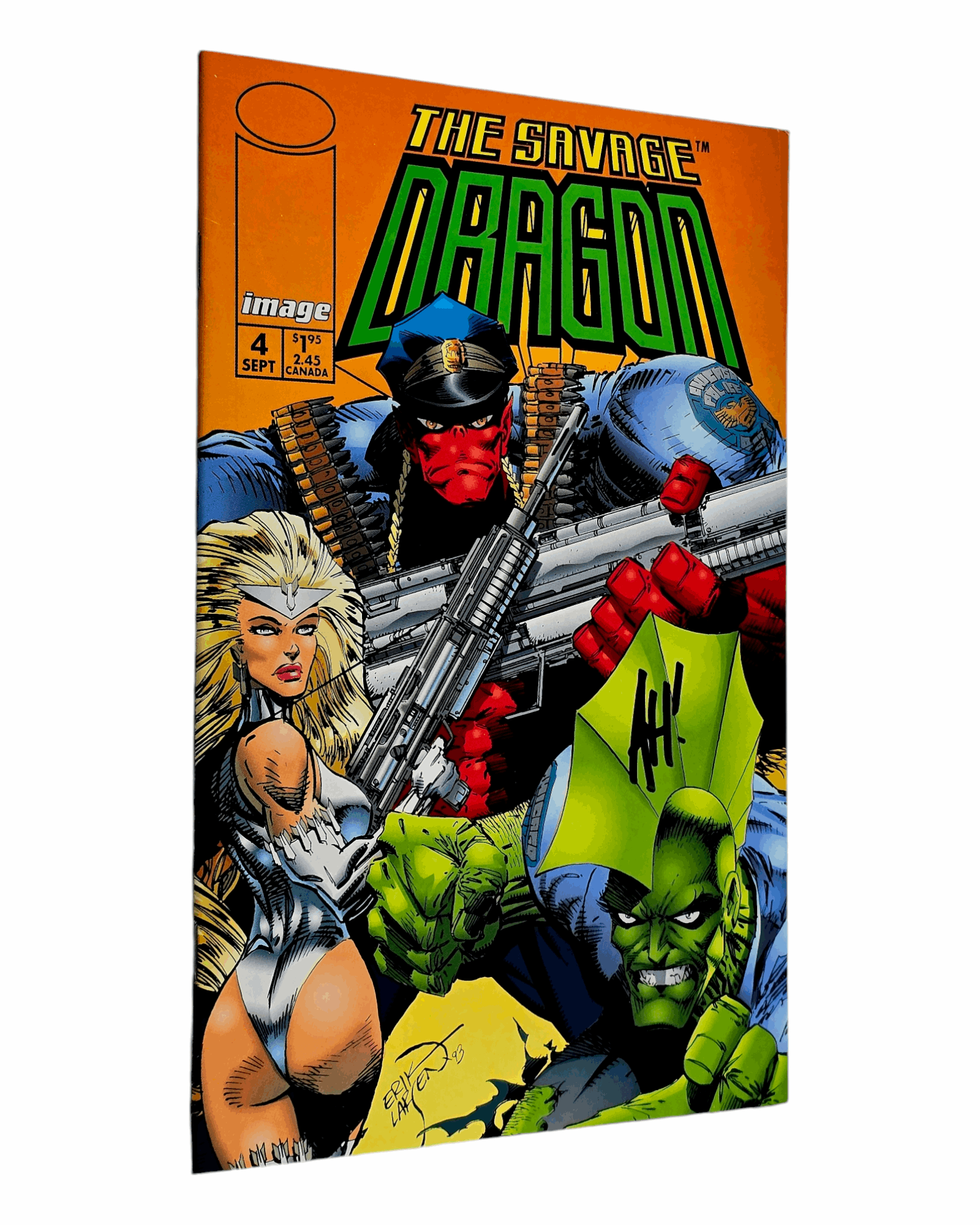 Savage Dragon v2 #4, Adam Hughes Signed, Image '93