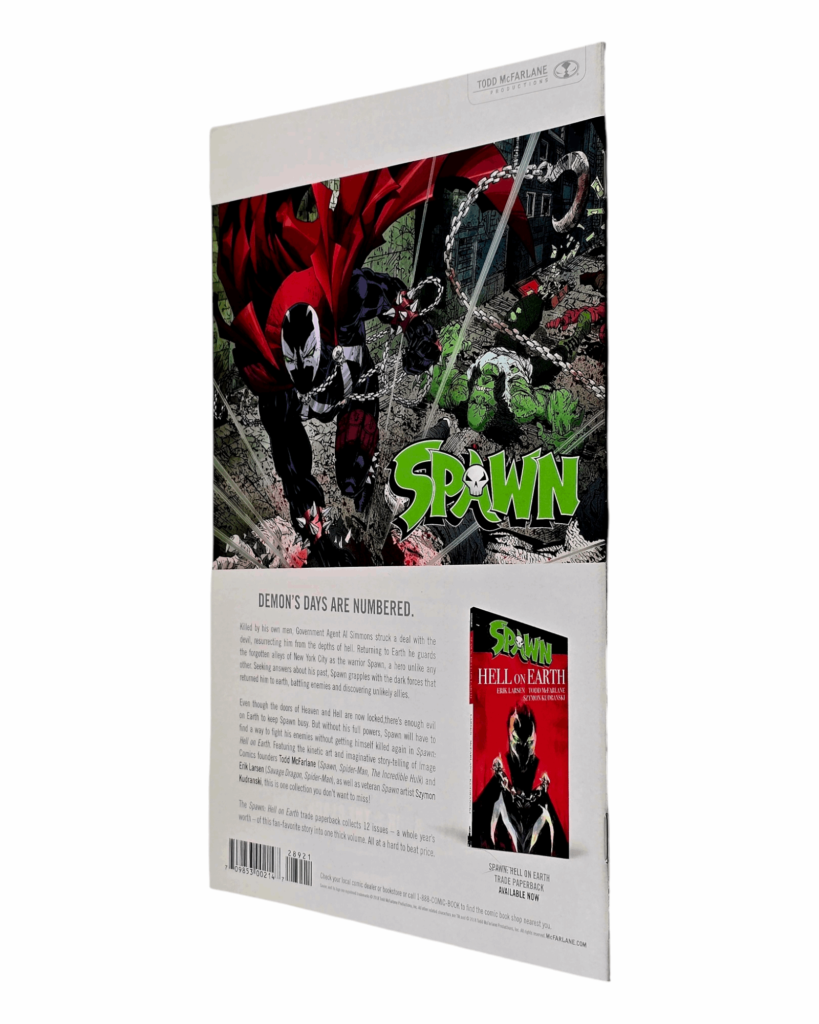 Spawn #289B, Jason Shawn Alexander Sketch Cover, Image '18