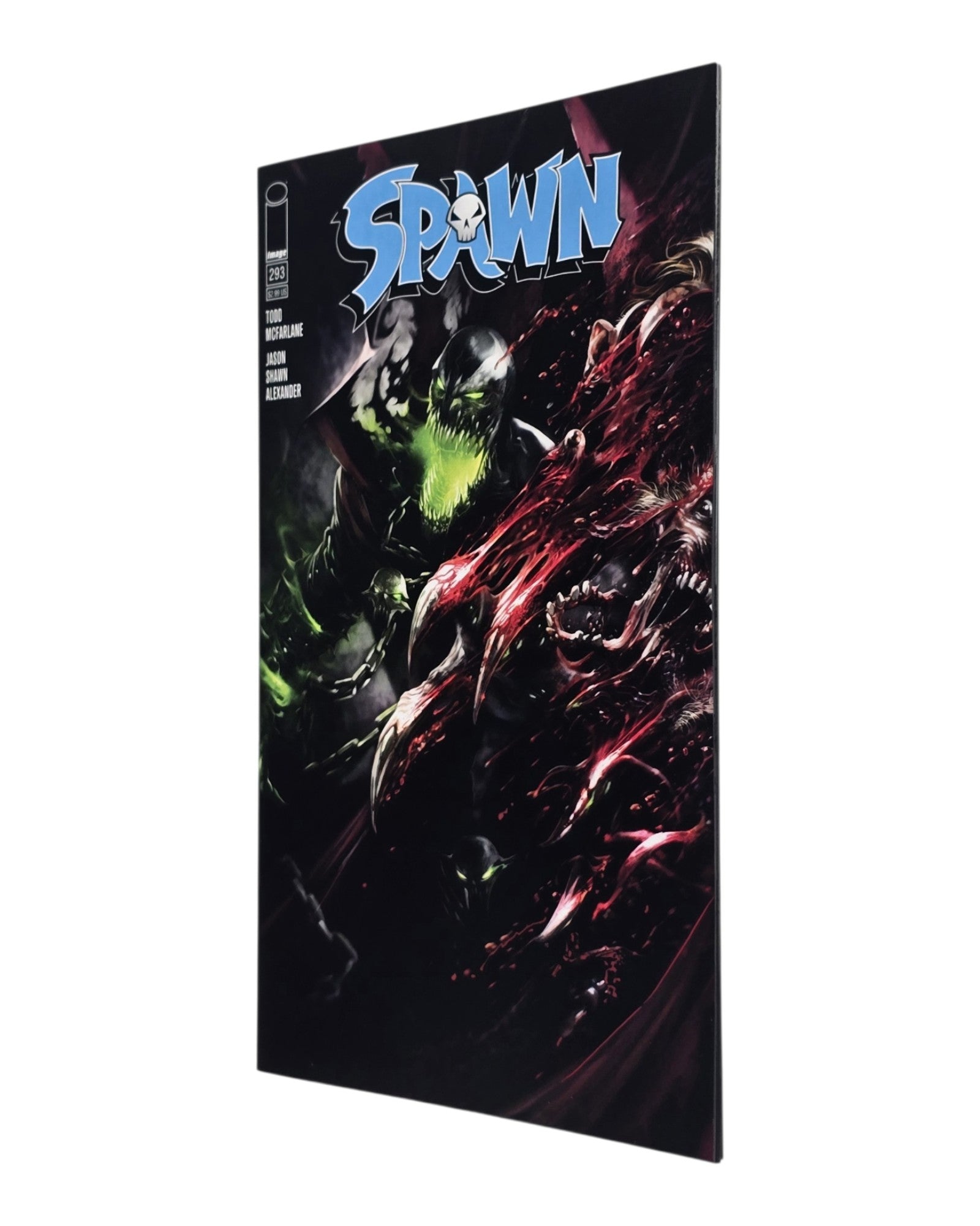 Spawn #293A, Francesco Mattina Cover, Image '19 — front cover, fore edge