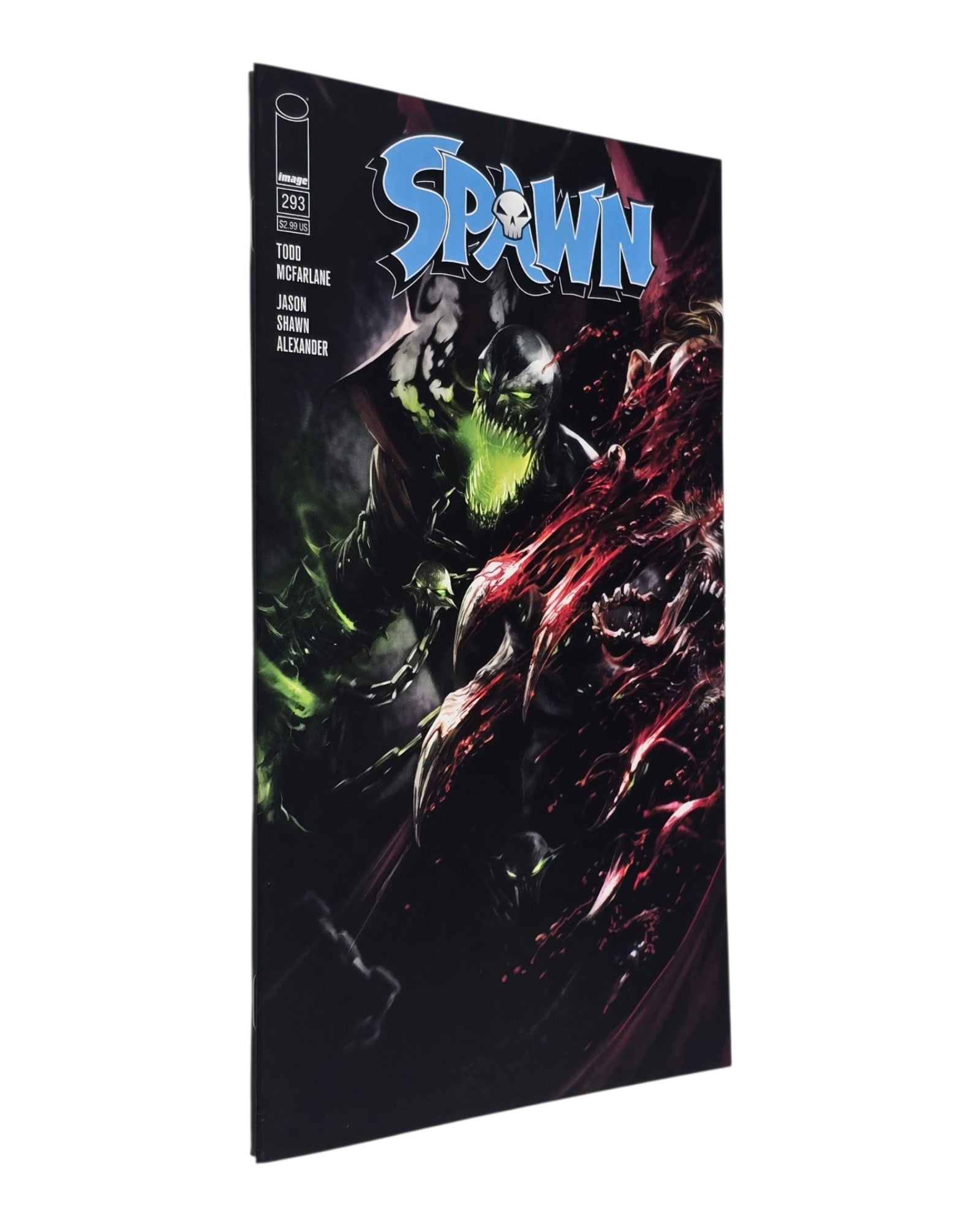 Spawn #293A, Francesco Mattina Cover, Image '19 — front cover, spine edge