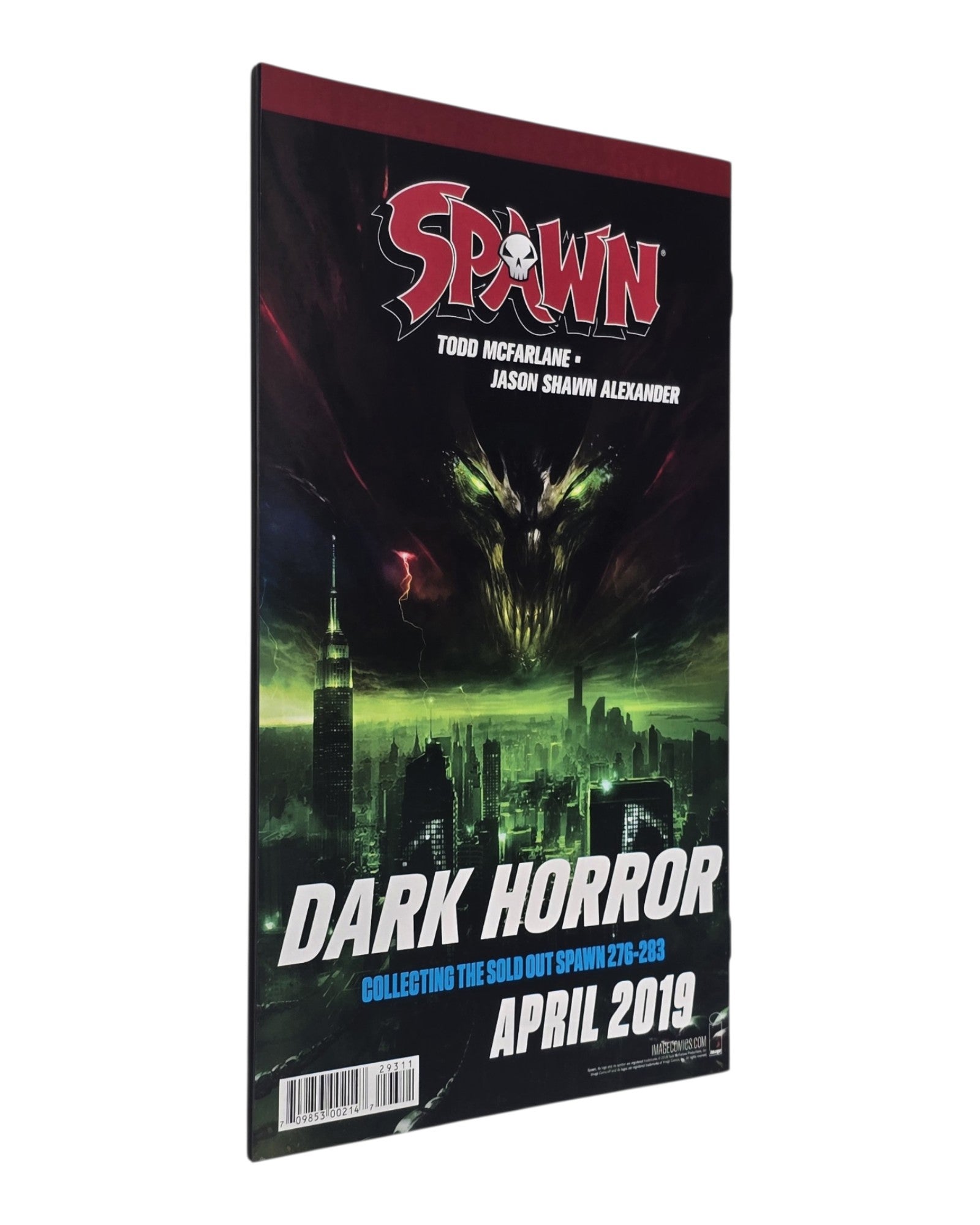Spawn #293A, Francesco Mattina Cover, Image '19 — back cover, fore edge
