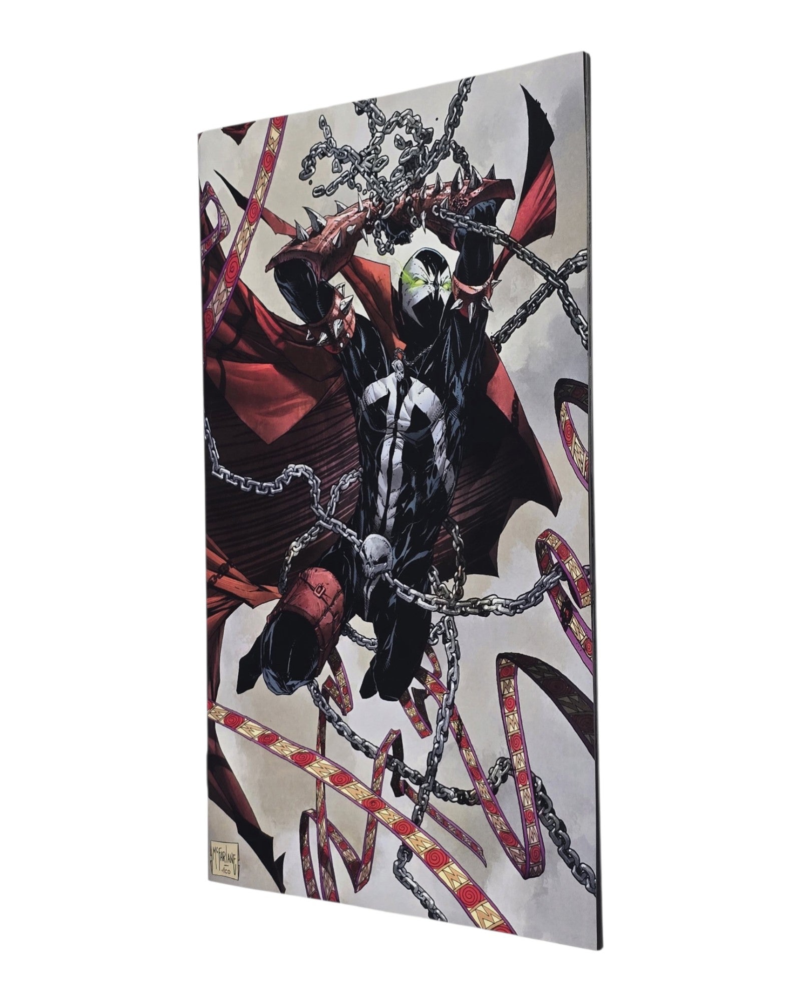 Spawn #293B, Todd McFarlane Virgin Cover, Image '19 — front cover, fore edge