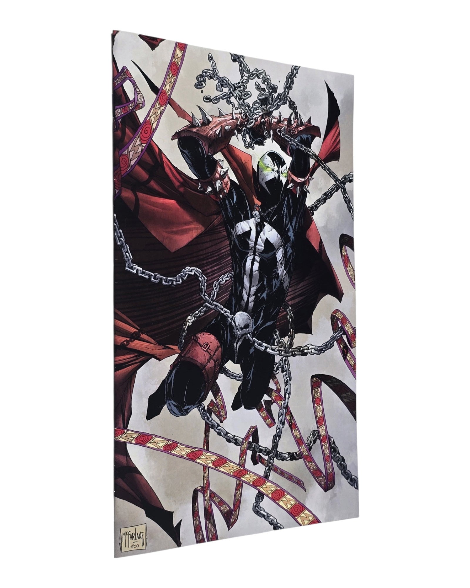 Spawn #293B, Todd McFarlane Virgin Cover, Image '19 — front cover, spine edge