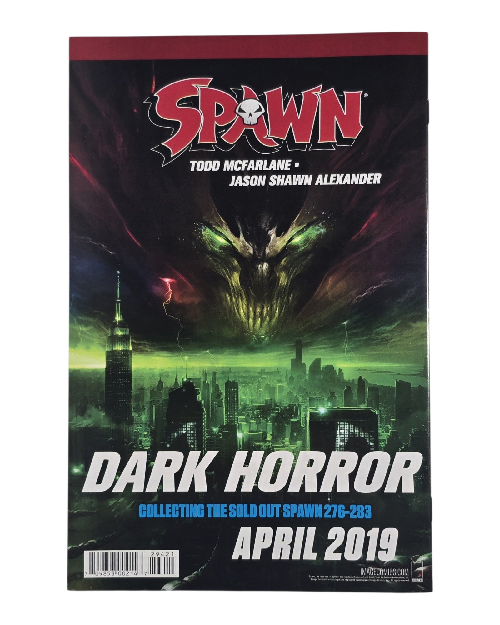 Spawn #294B, Francesco Mattina Virgin Cover, Image '19 — back of package