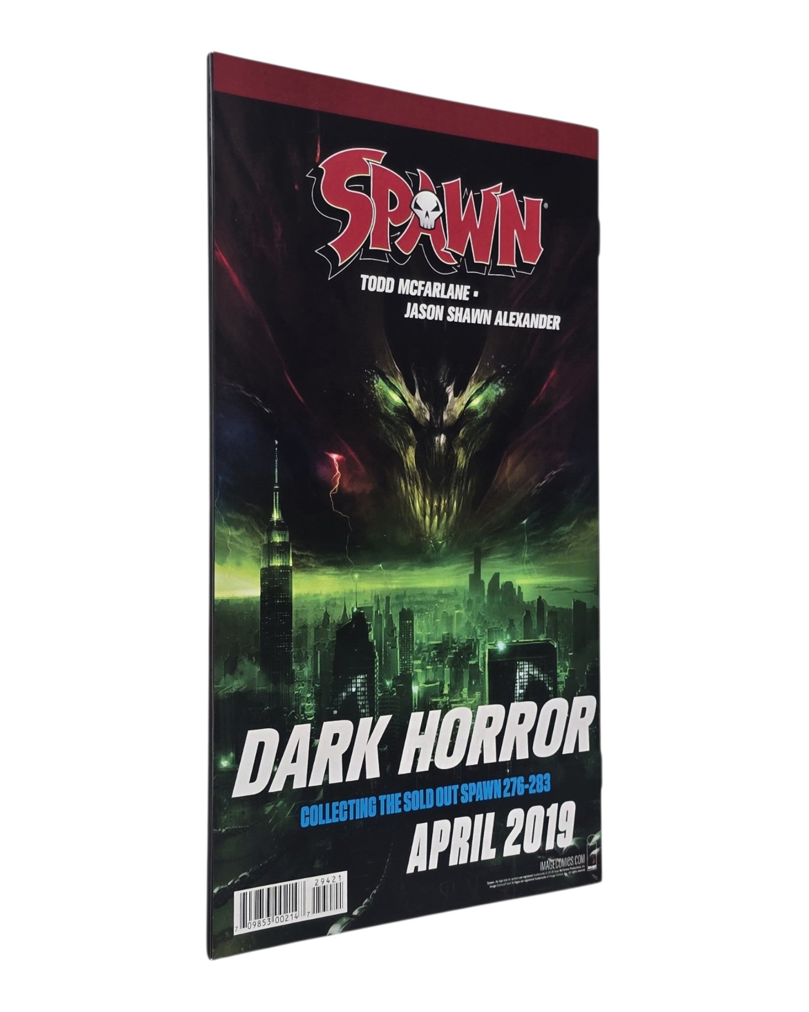 Spawn #294B, Francesco Mattina Virgin Cover, Image '19 — back cover, fore edge