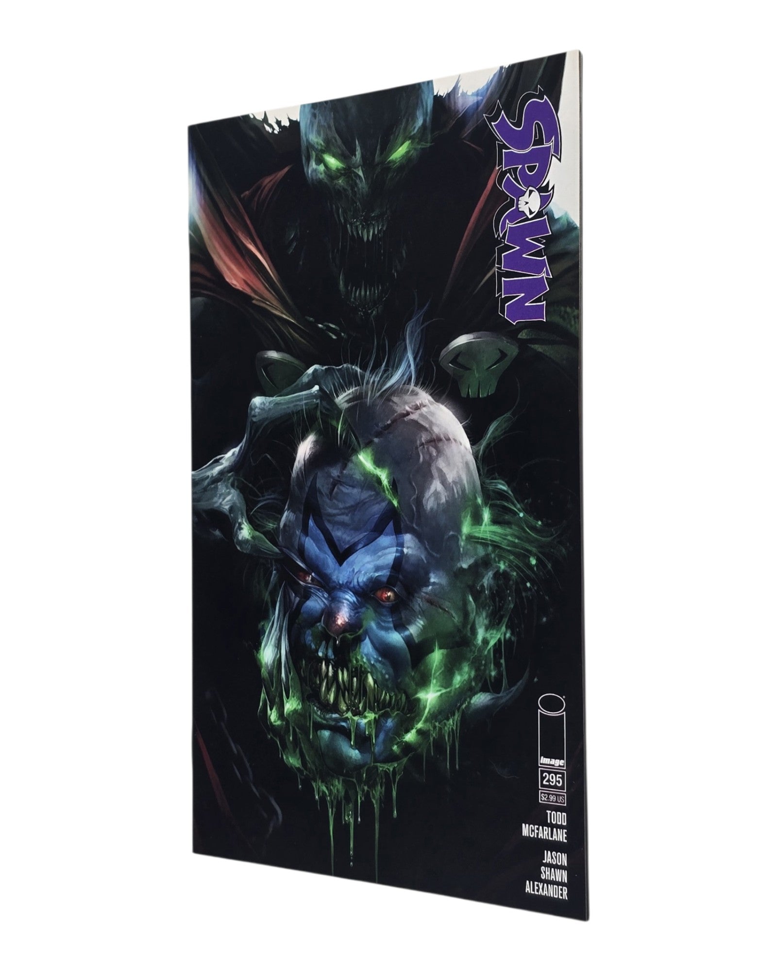Spawn #295A, Francesco Mattina Cover, Image '19 — front cover, fore edge
