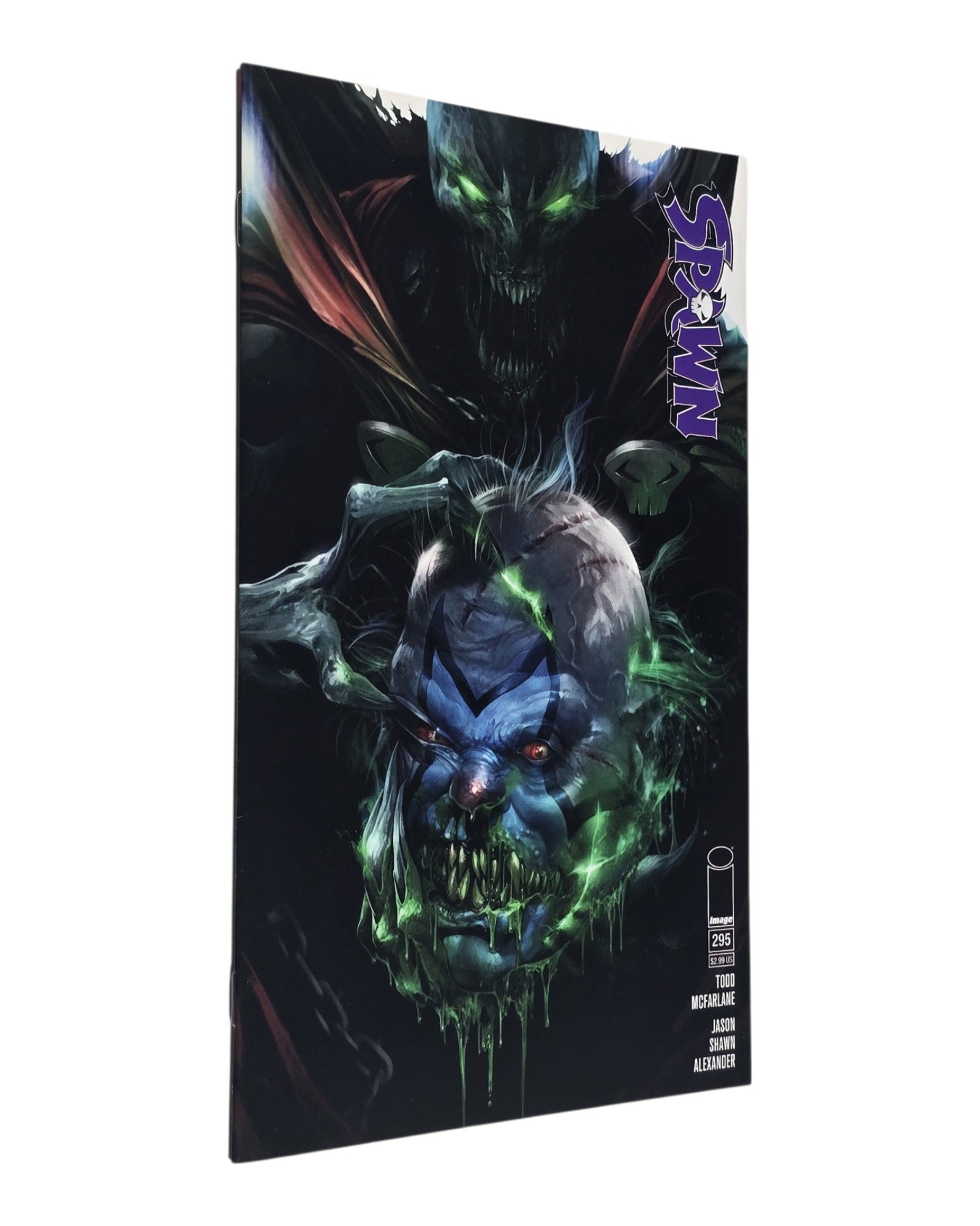 Spawn #295A, Francesco Mattina Cover, Image '19 — front cover, spine edge