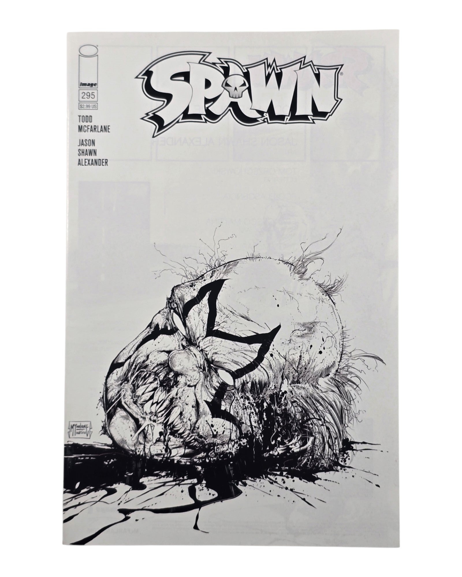 Spawn #295C, Todd McFarlane & Mattina B&W Variant, Image '19