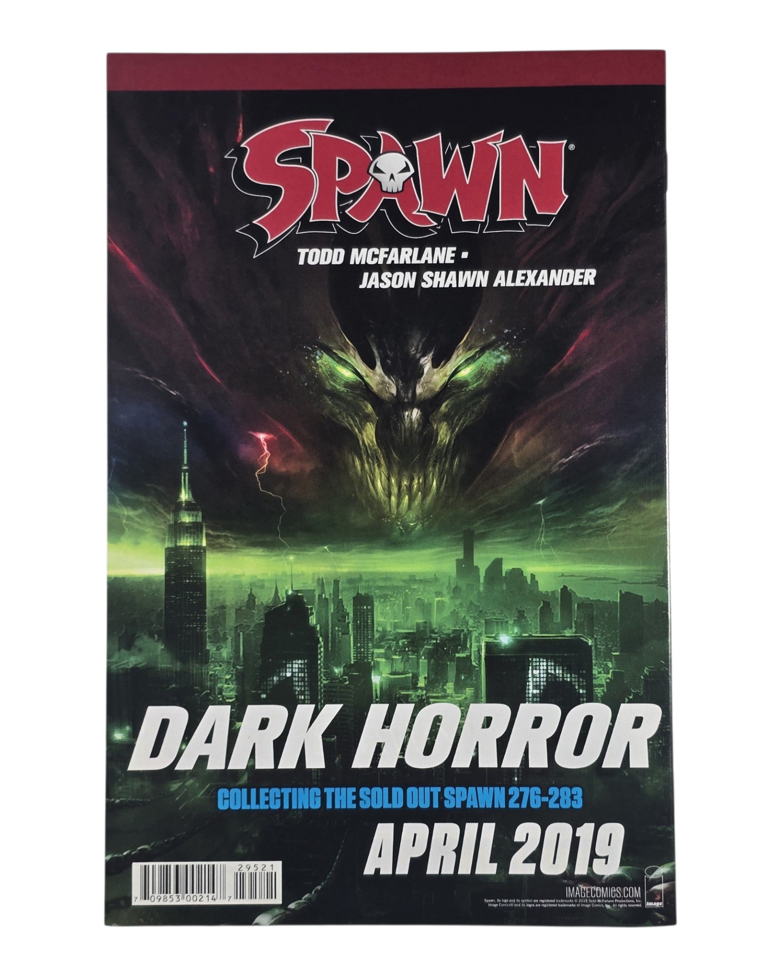 Spawn #295B, Francesco Mattina Virgin Cover, Image '19 — back of package
