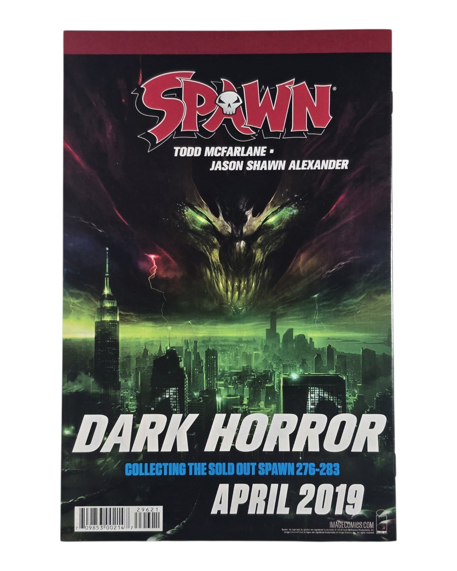 Spawn #296B, Francesco Mattina Virgin Variant, Image '19 — back of package