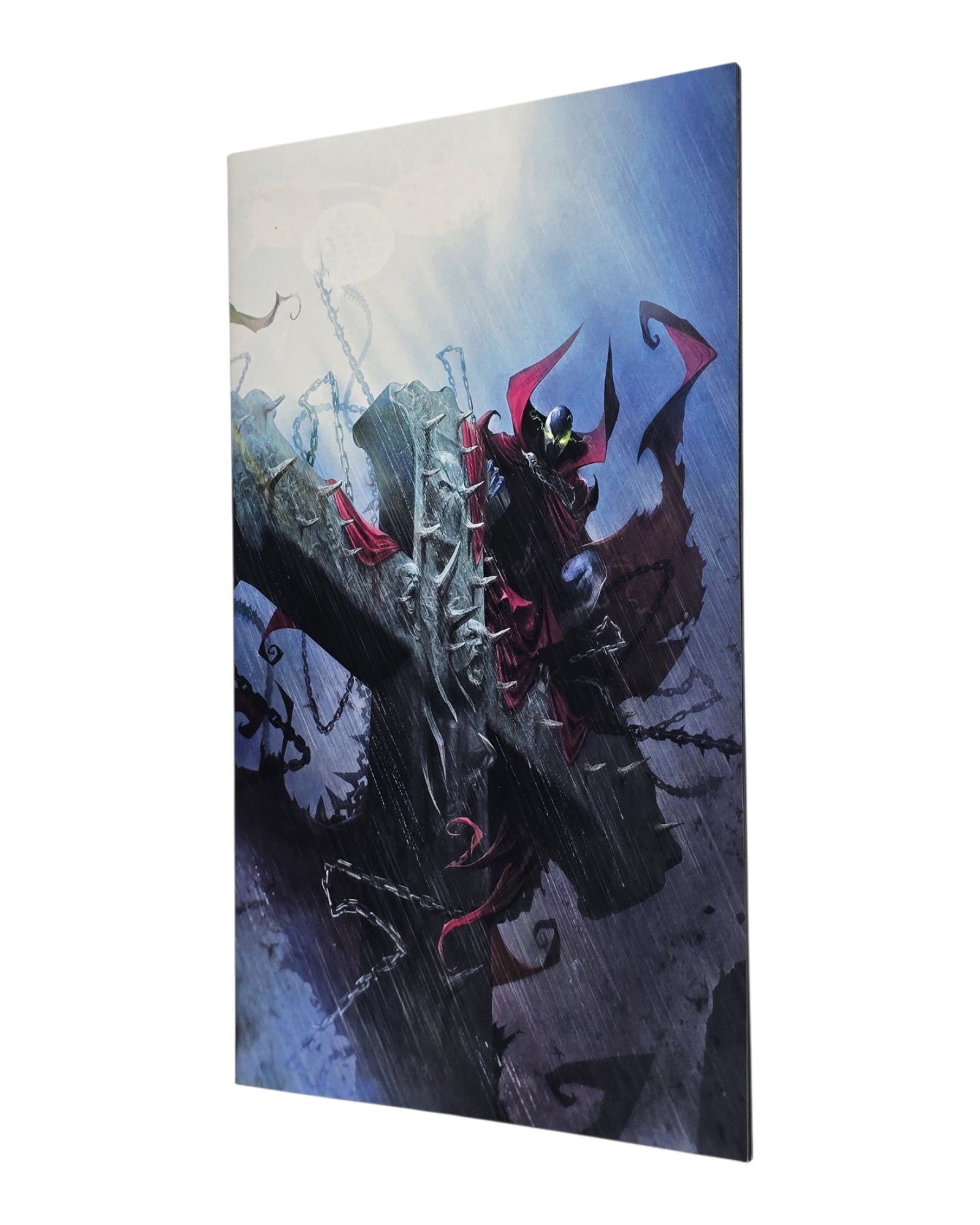 Spawn #296B, Francesco Mattina Virgin Variant, Image '19 — front cover, fore edge