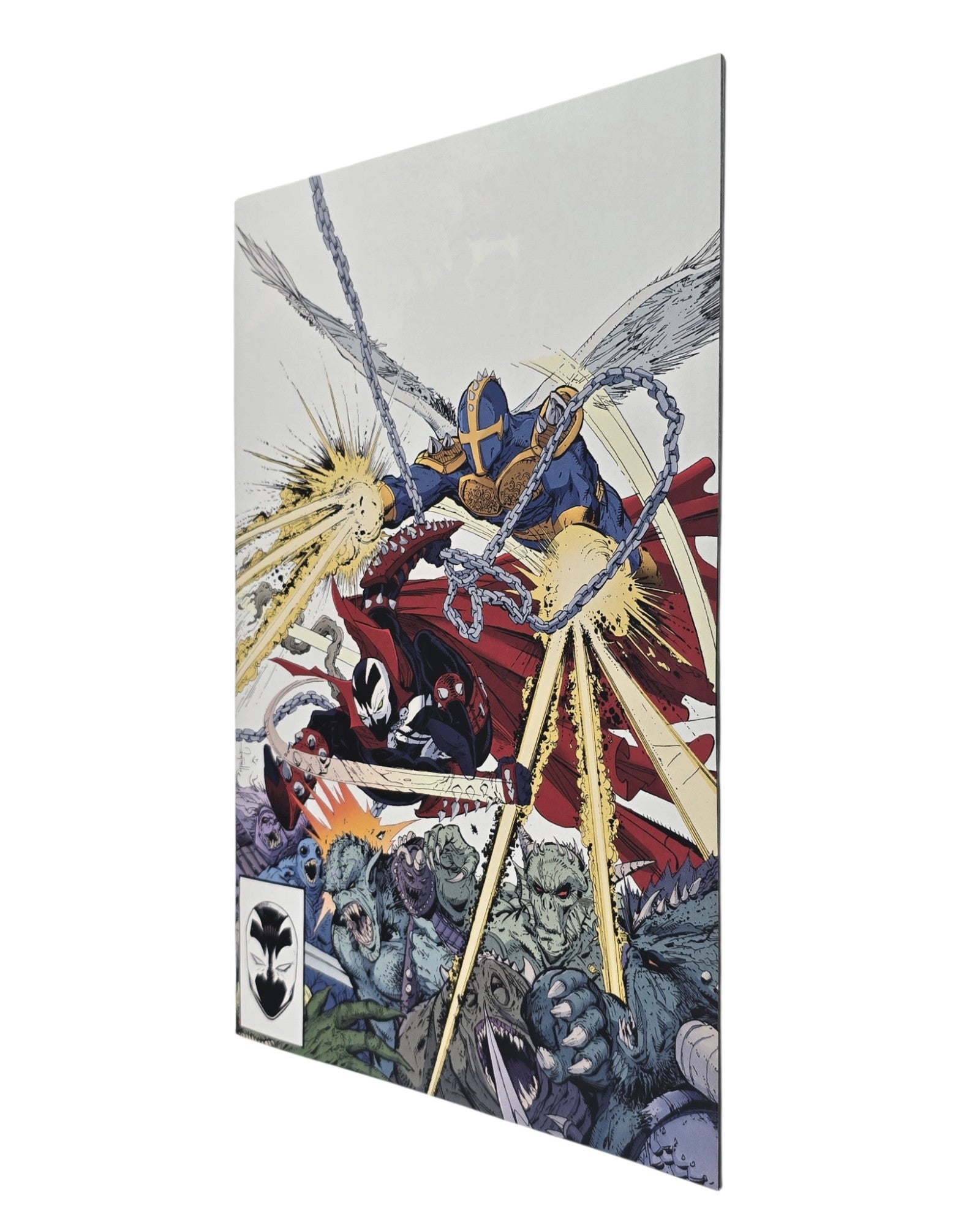 Spawn #299B, Todd McFarlane Virgin Cover, Image '19 — front cover, fore edge