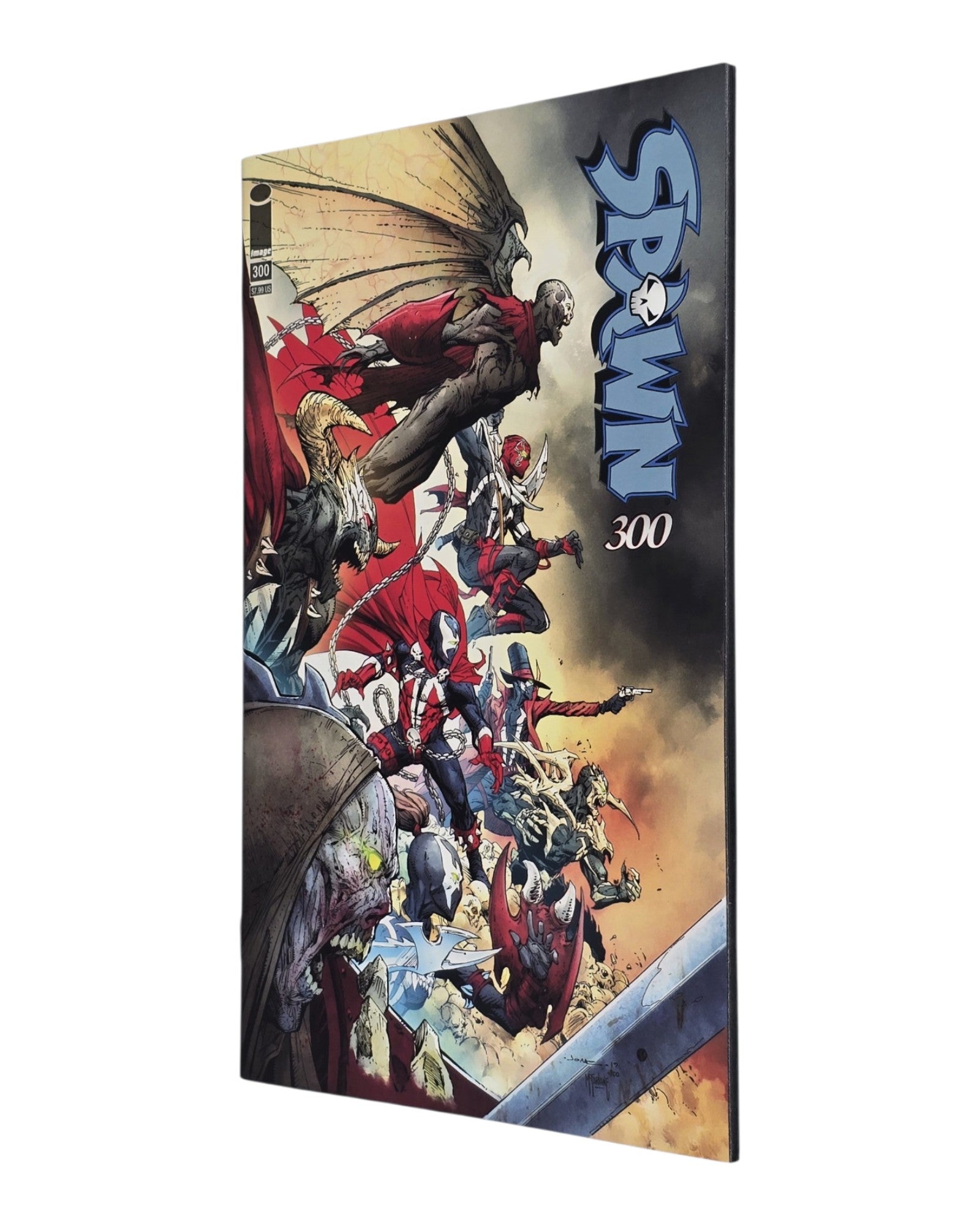 Spawn #300H, Jerome Opeña Cover, Image '19 — front cover, fore edge