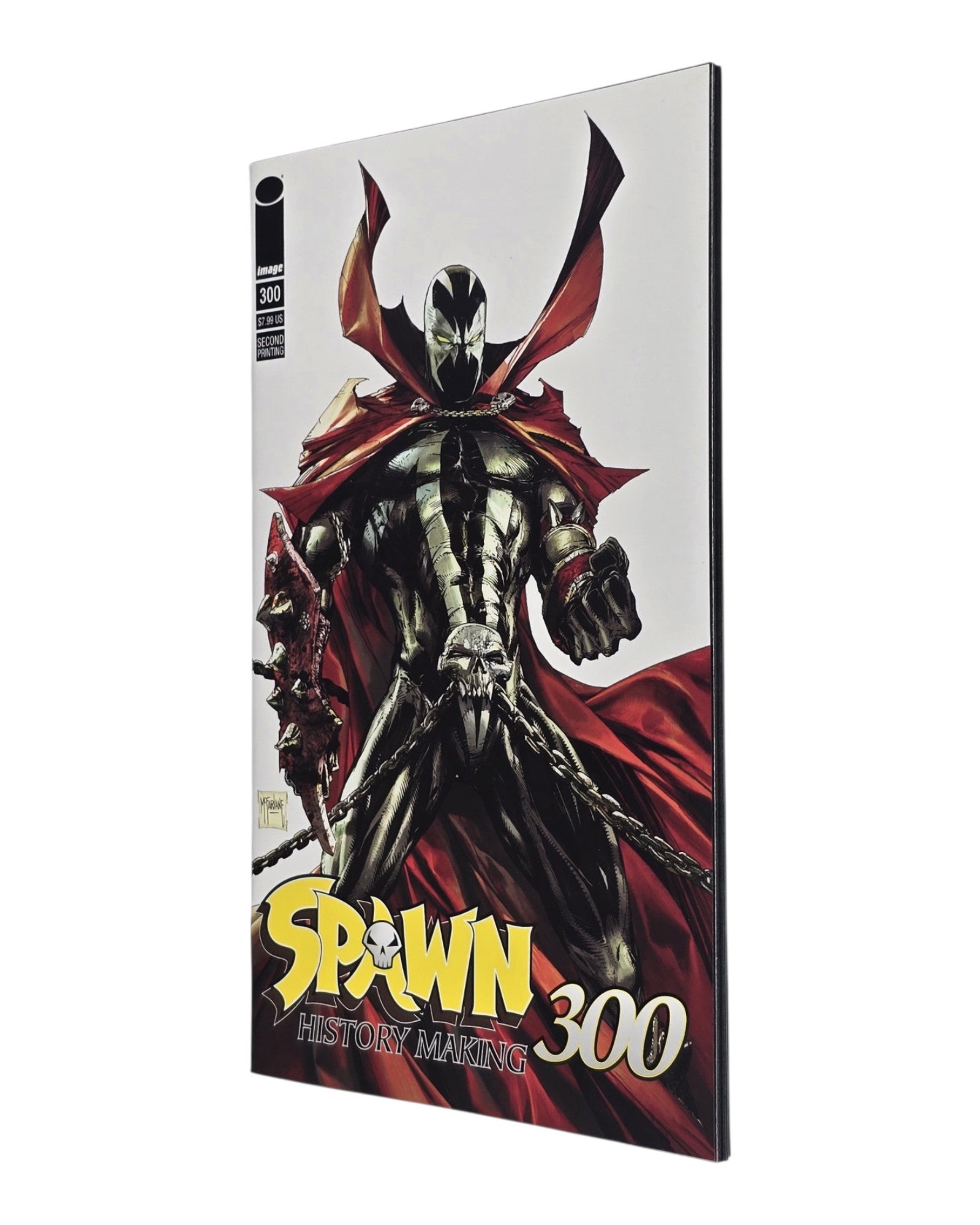 Spawn #300R, Todd McFarlane Cover, 2nd Print, Image '19 — front cover, fore edge