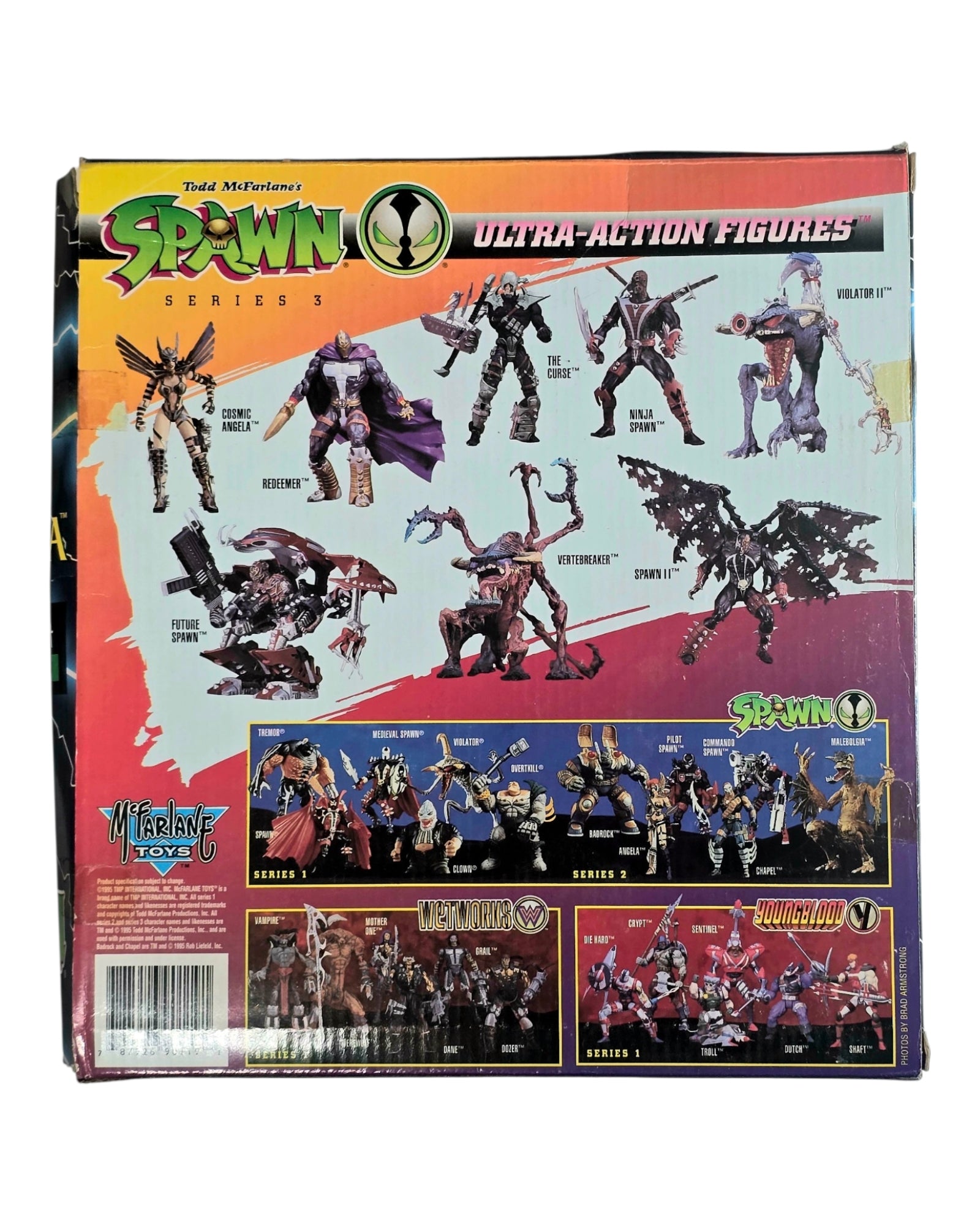 Spawn Medieval Spawn vs Malebolgia Collectors Gift Set, McFarlane '95 — back of package