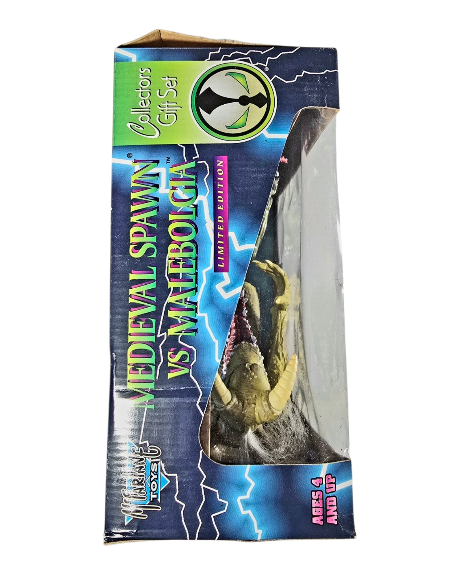 Spawn Medieval Spawn vs Malebolgia Collectors Gift Set, McFarlane '95 — top of package