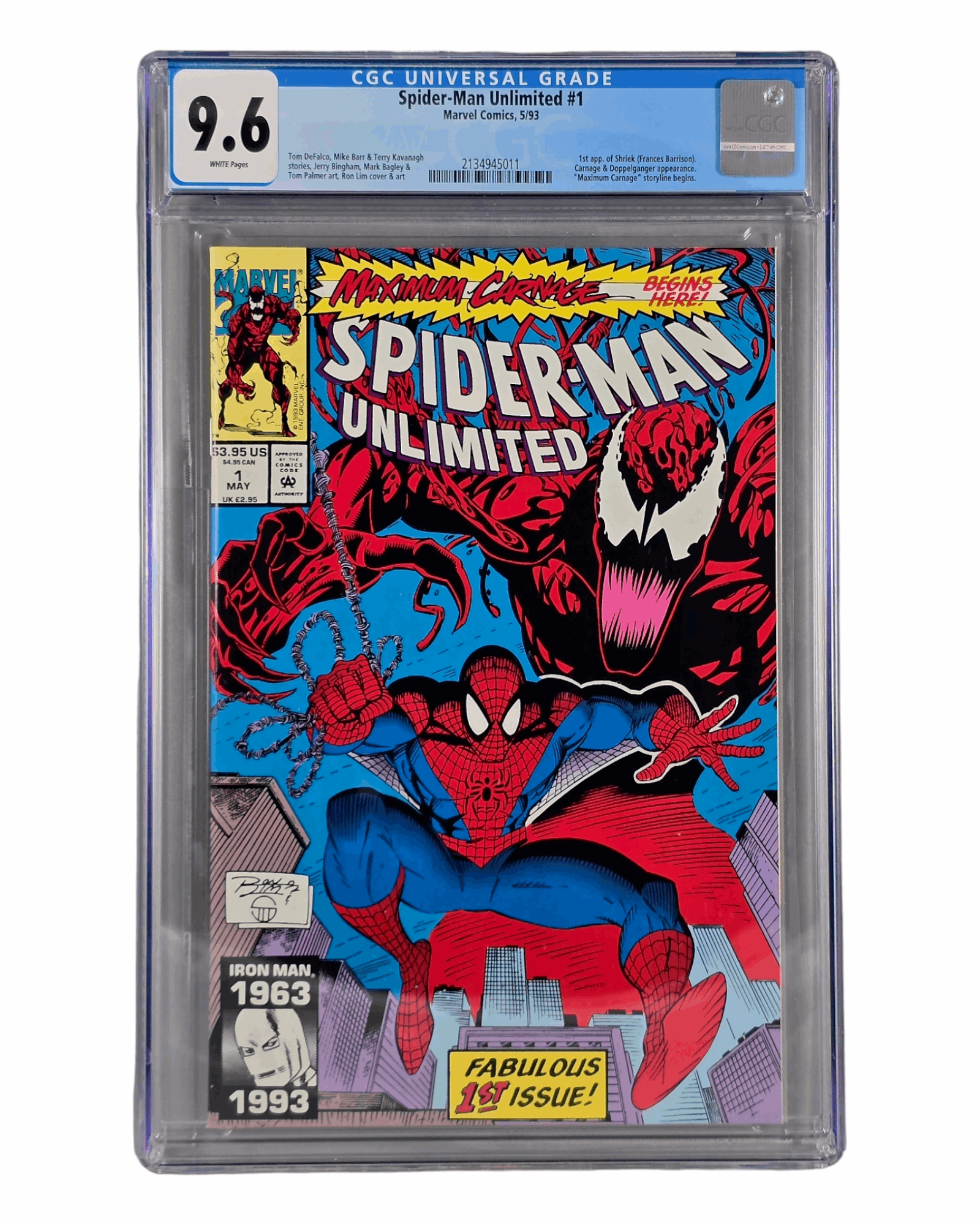 Spider-Man Unlimited v1 #1, CGC 9.6 (11), Marvel '93