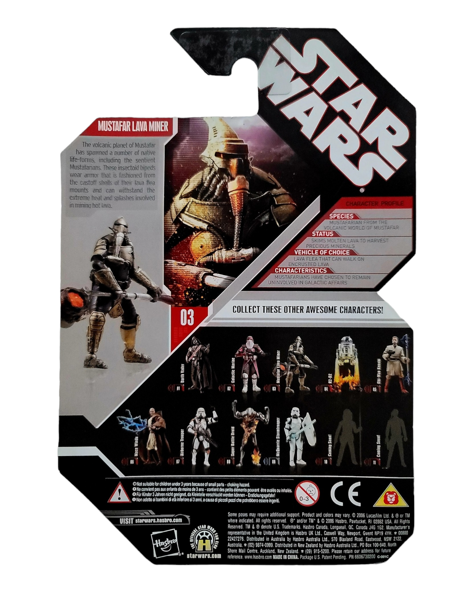 Star Wars 30th Anniversary Collection #03 Mustafar Lava Miner, Hasbro '07