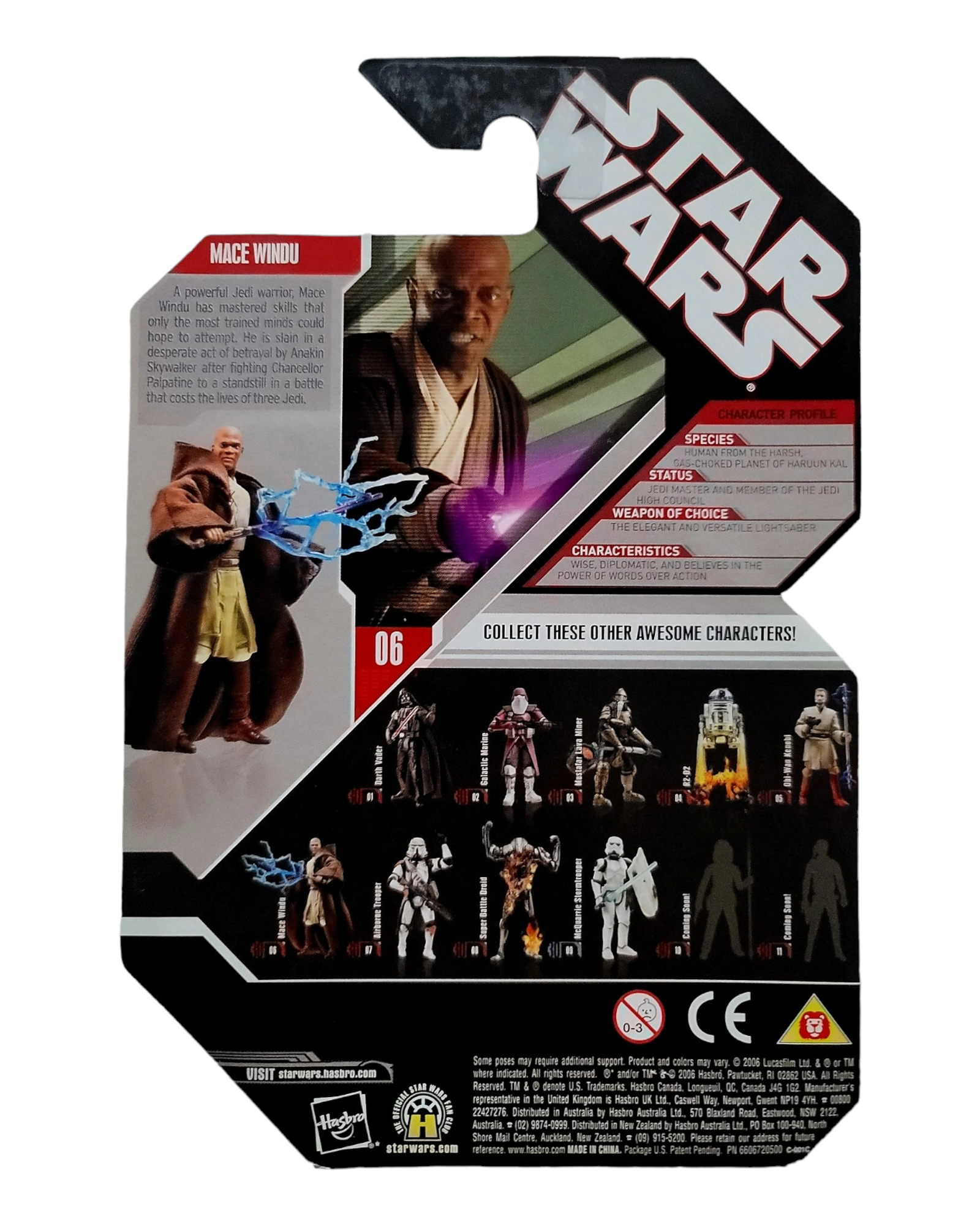Star Wars 30th Anniversary Collection #06 Mace Windu, Hasbro '07