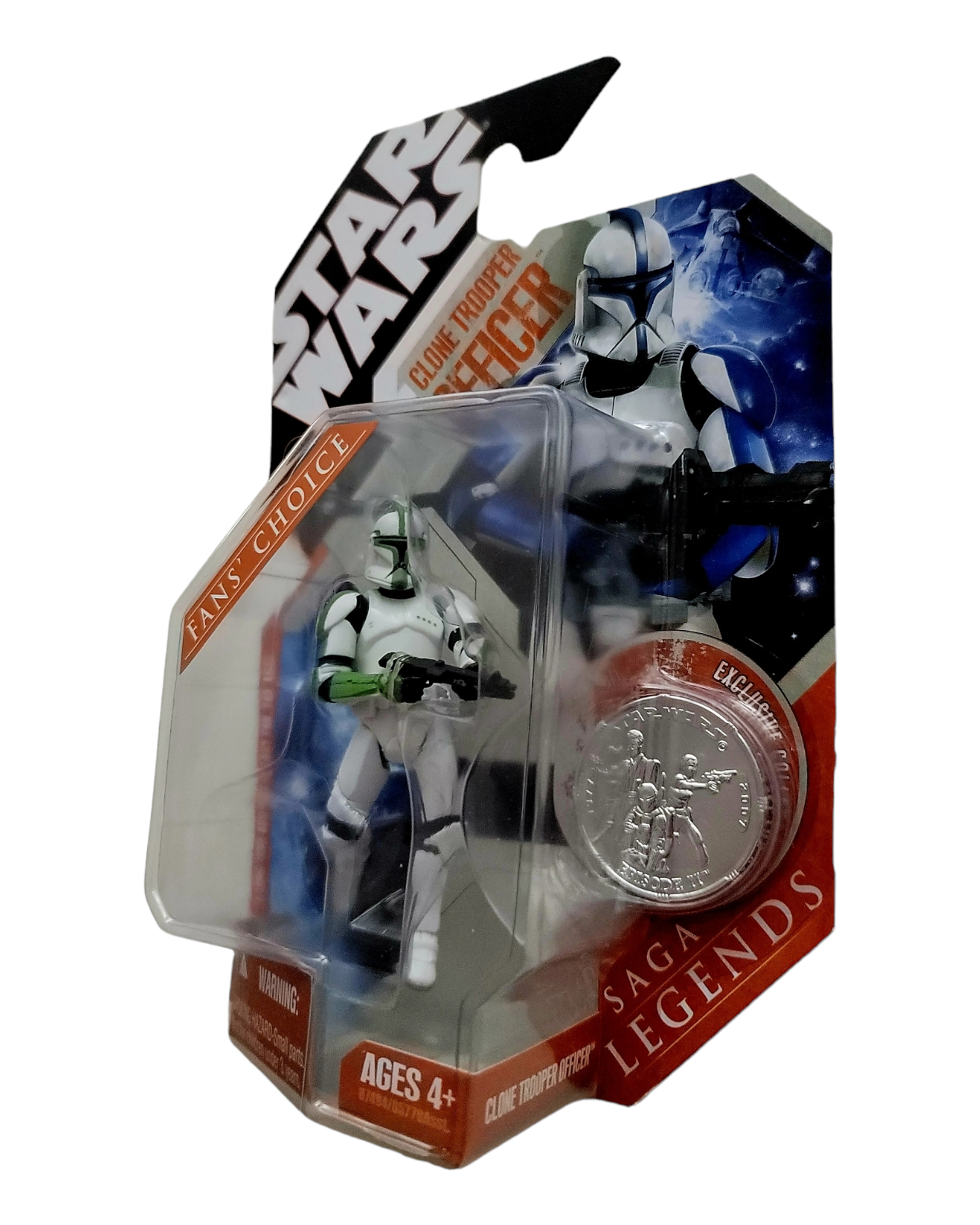 Star Wars 30th Anniversary Collection Saga Legends Clone Trooper Officer, Green, Hasbro '07