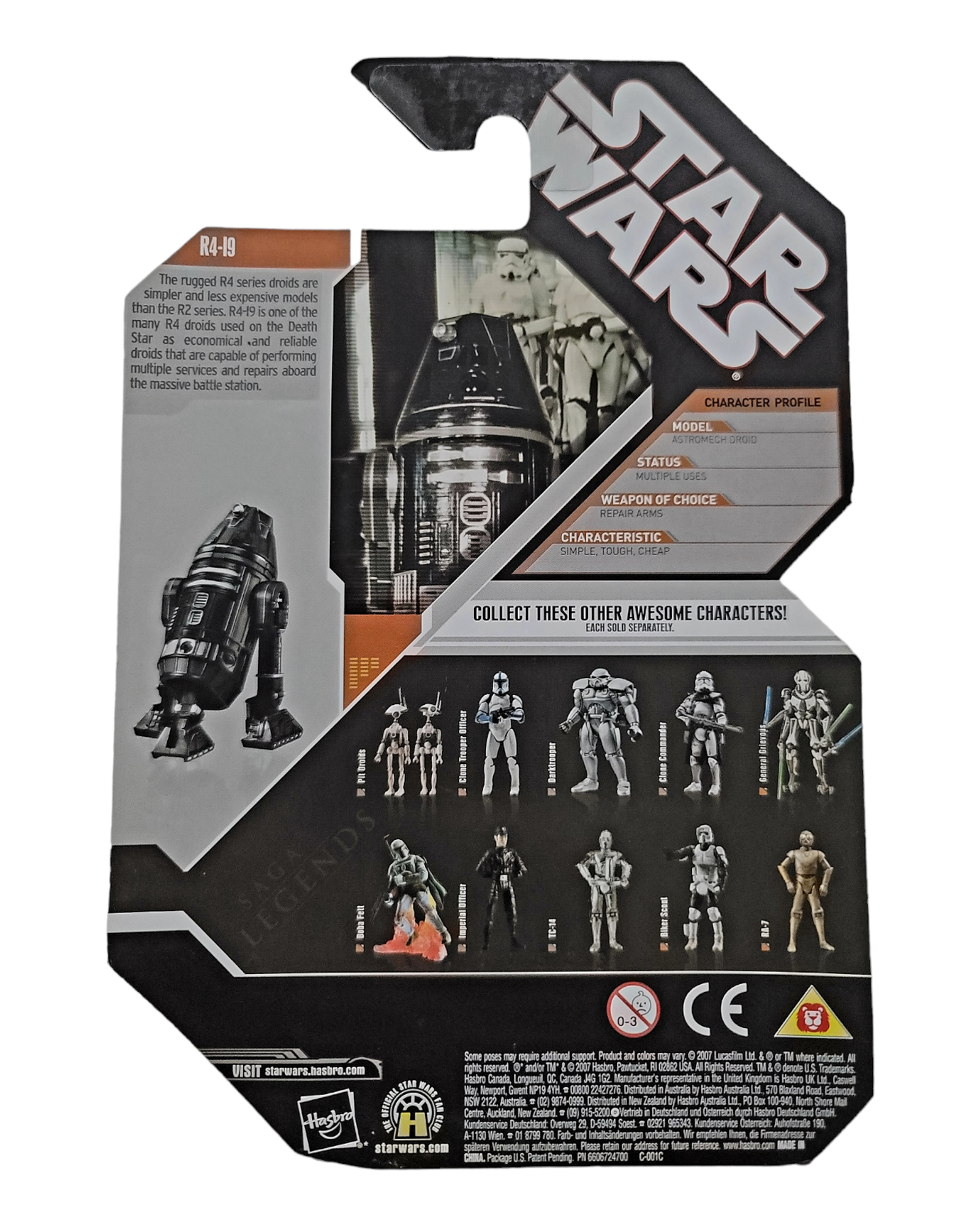 Star Wars 30th Anniversary Collection Saga Legends Fans Choice R4-I9, Hasbro '07