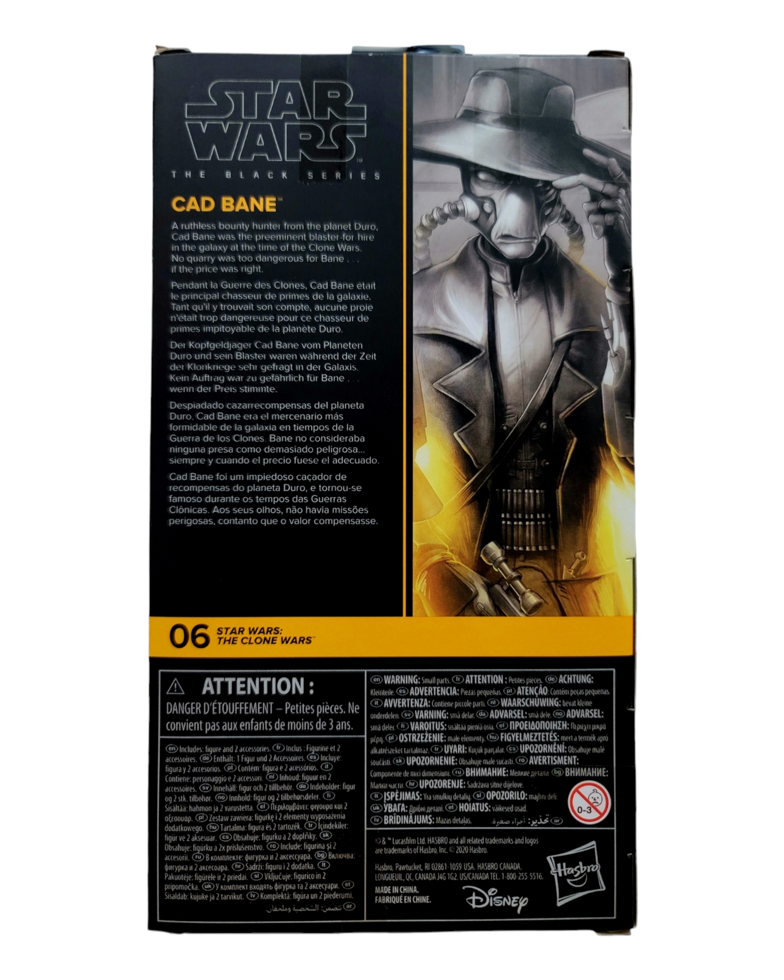 Star Wars Black Series: Clone Wars #06 Cad Bane, Hasbro '20