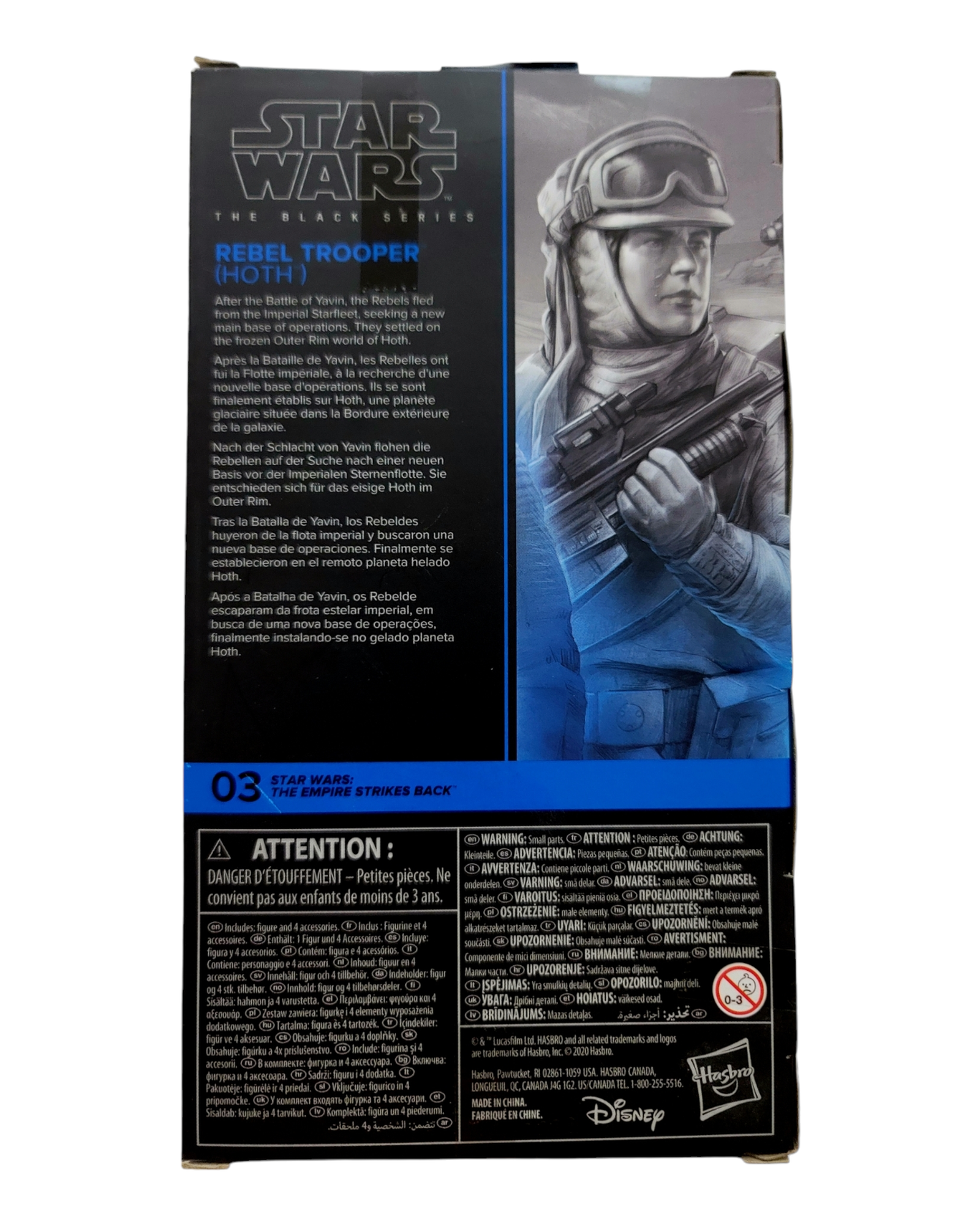 Star Wars Black Series: Empire Strikes Back #03 Rebel Trooper, Hoth, Hasbro '20