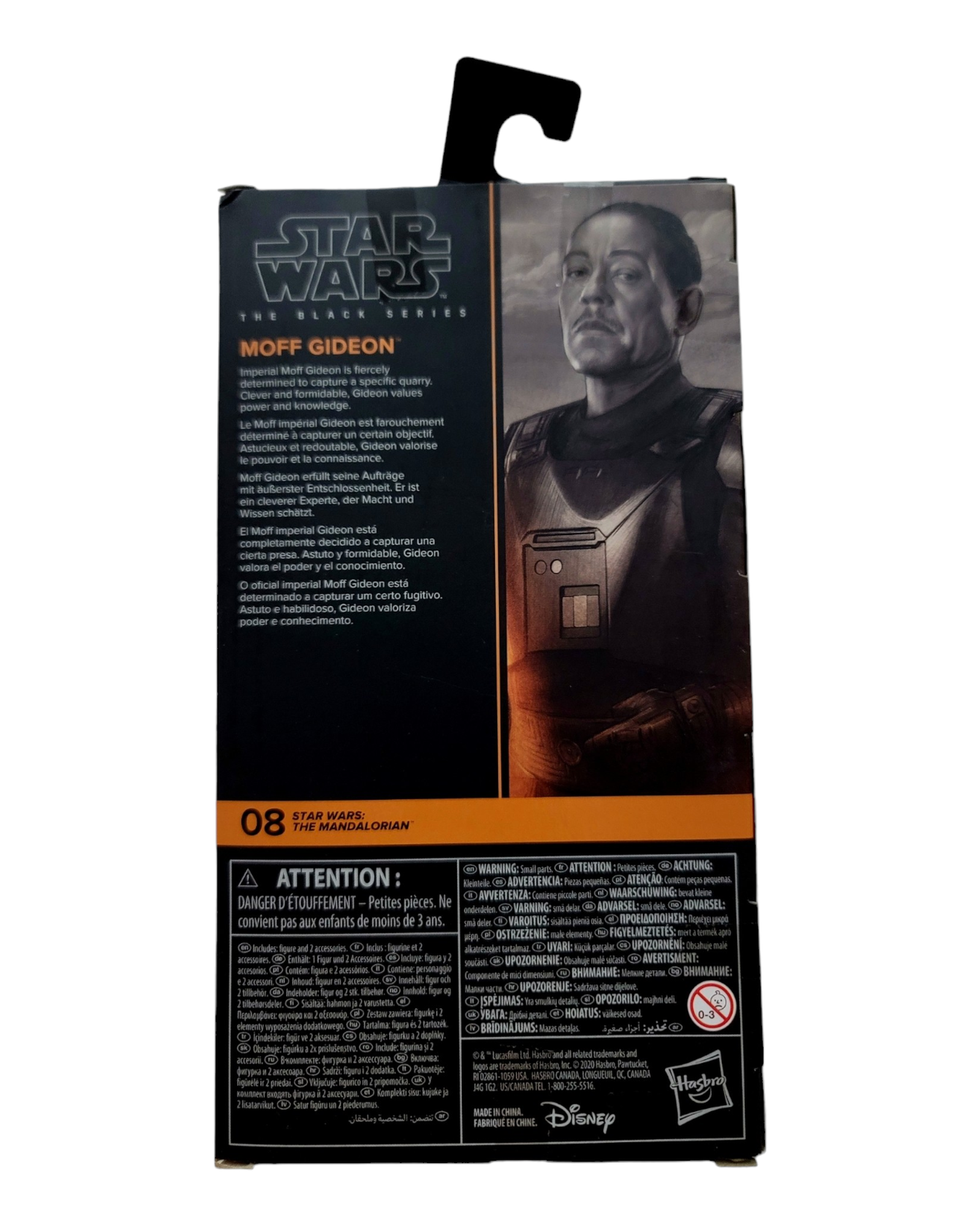 Star Wars Black Series: Mandalorian #08 Moff Gideon, Hasbro '20